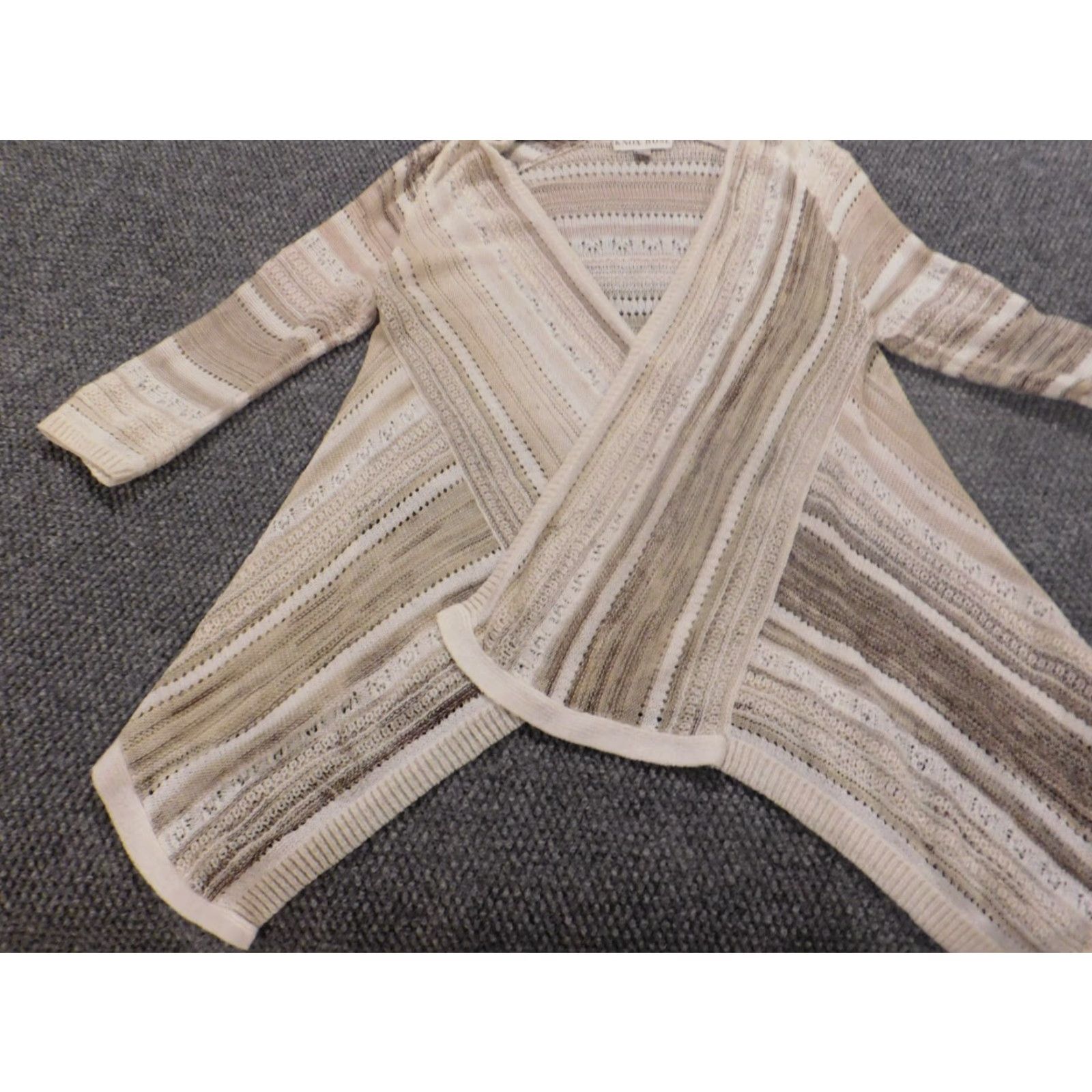 Vintage Knox Rose Womens Cardigan Sweater Small Beige Beige Cardigan Knit Size S / US 4 / IT 40 - 3 Thumbnail