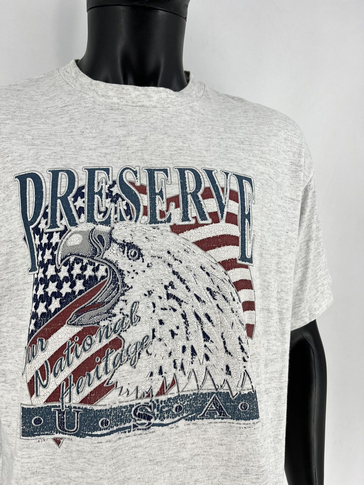 Vintage Vintage Eagles Preserves U.S.A Tees T Shirts Size US XL / EU 56 / 4 - 7 Thumbnail