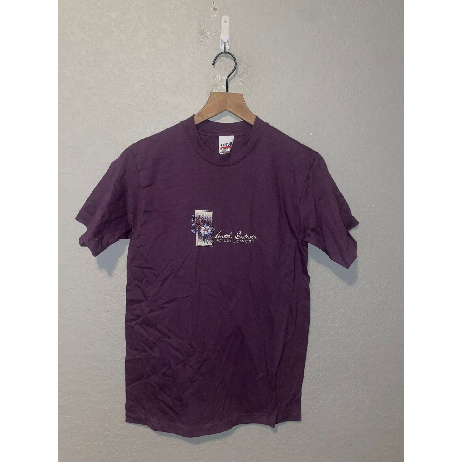 Anvil Vintage South Dakota Wildflowers Shirt Wild Flowers Tee 90s Size US S / EU 44-46 / 1 - 1 Thumbnail