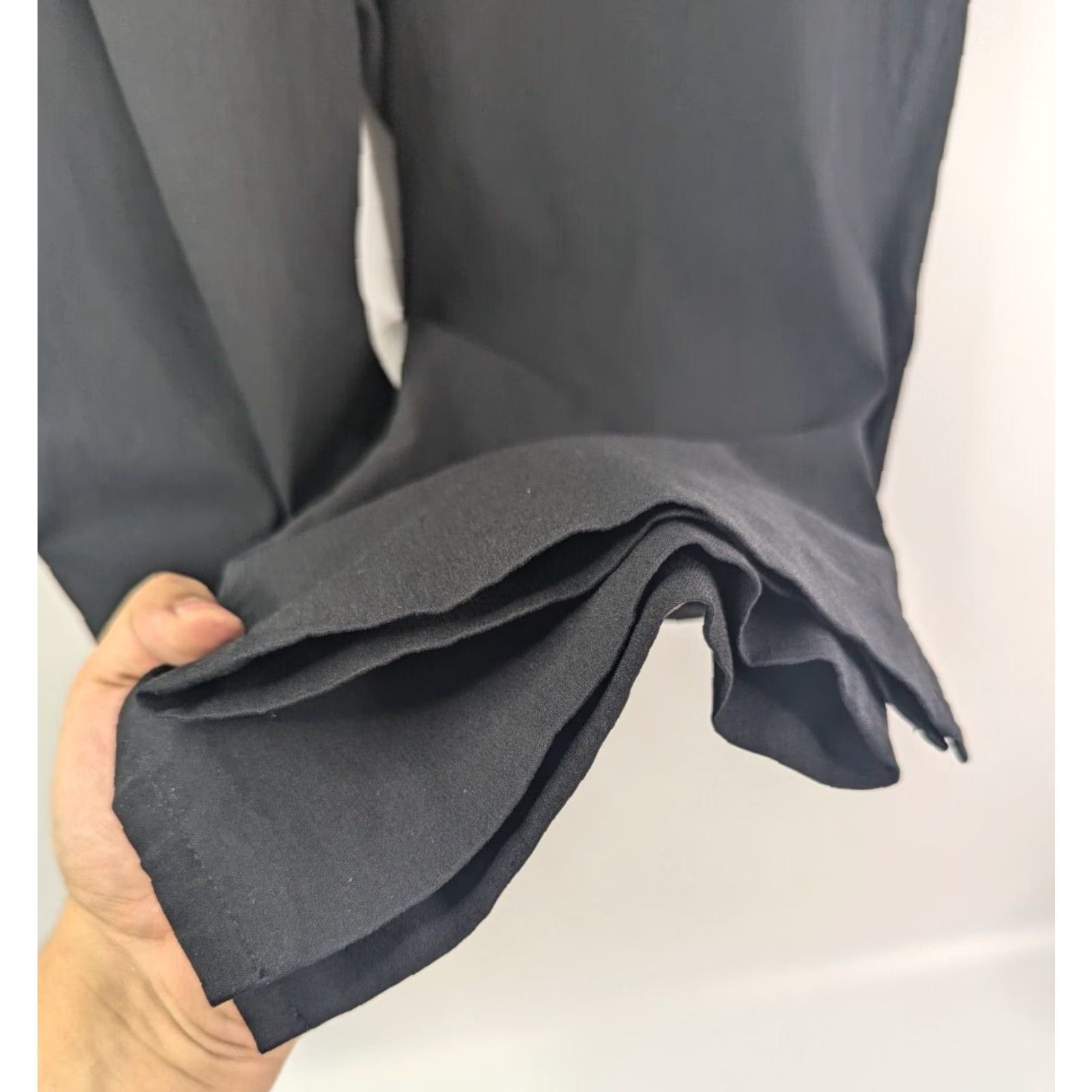 Vintage Lane Bryant Pants Women's 16 Straight Leg Black Stretch High Rise Career Dress Pants Business Workwear Size 38" / US 16 / IT 52 - 2 Thumbnail