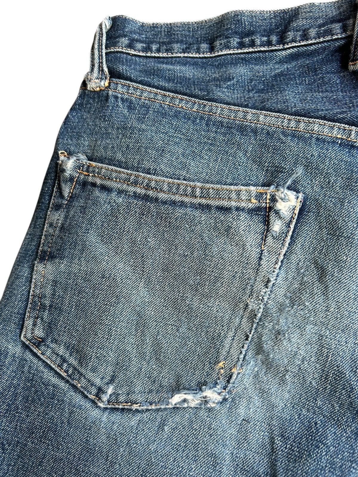 Japanese Brand × Kapital × Vintage Denime Selvedge Distressed Faded Denim Jeans Size US 32 / EU 48 - 15 Thumbnail
