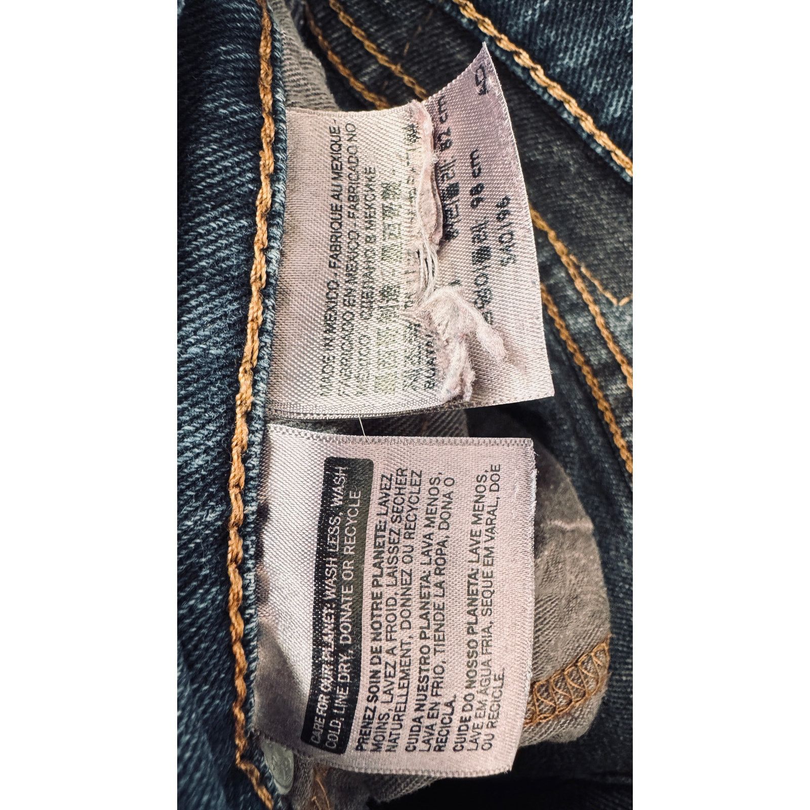 Levi's Mens Levis 505 W 32 L 34 Blue Jeans Size US 32 / EU 48 - 7 Thumbnail