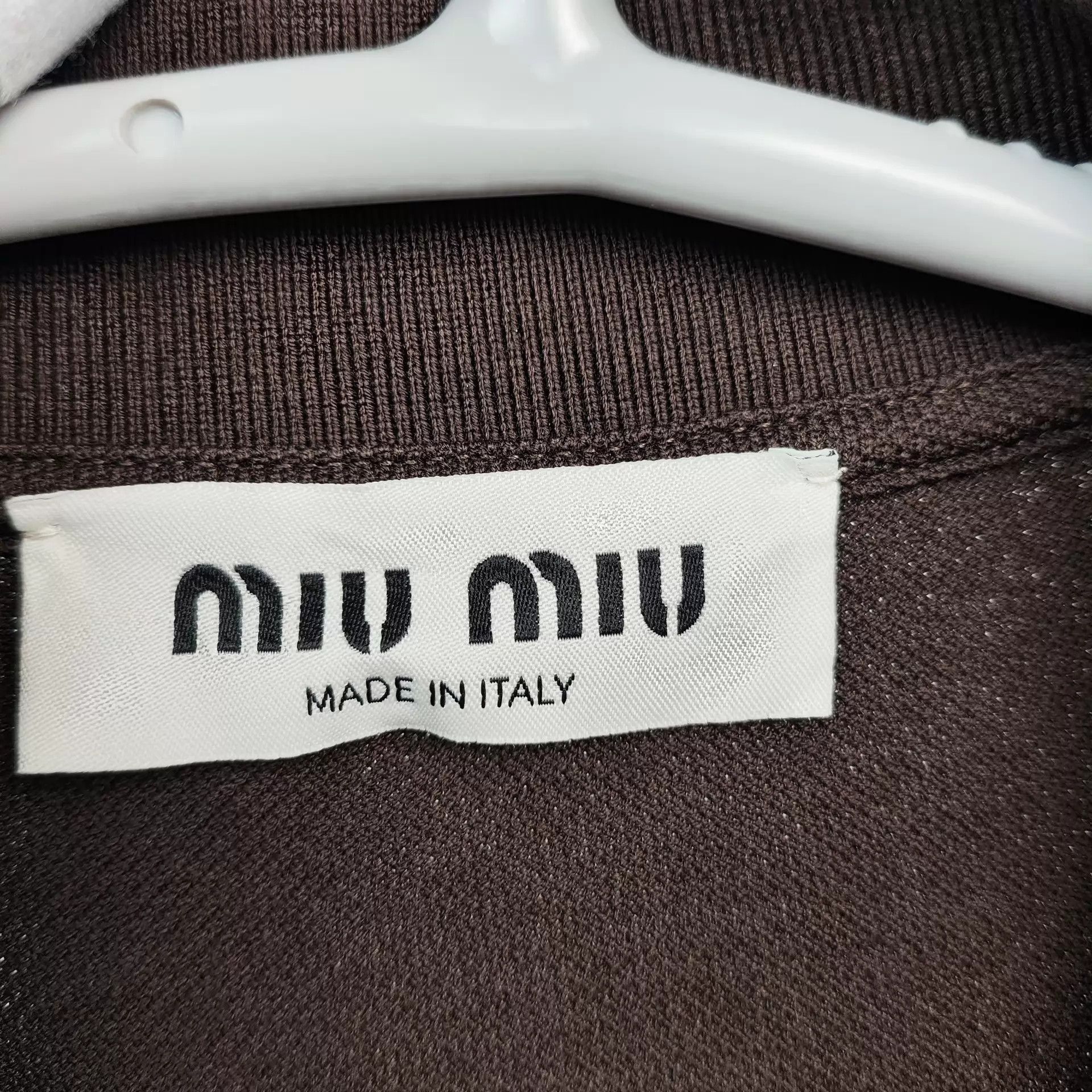 Miu Miu MIU MIU Brown Cotton Long Sleeve Polo Shirt XS Size US XS / EU 42 / 0 - 5 Thumbnail