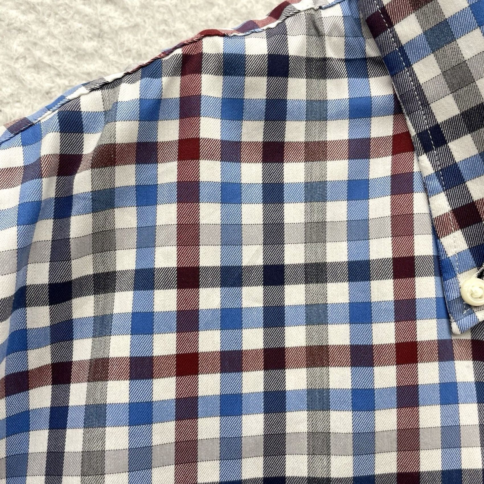 Peter Millar Peter Millar Shirt Mens XL Multicolor Plaid Button-Up Cotton Nylon Spandex Lyocell Regular Fit Long Sleeve Collared Tailored Office Casual Travel Size US XL / EU 56 / 4 - 3 Thumbnail