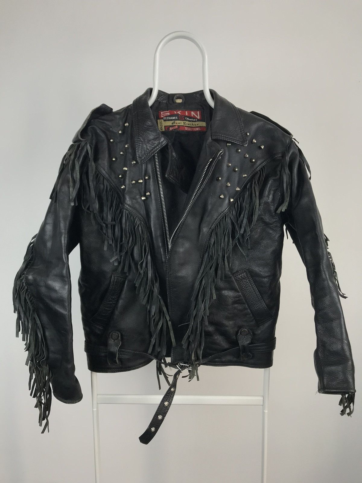 Vintage Vintage Real Leather Cowboy Biker Motorcycle Jacket Size US S / EU 44-46 / 1 - 2 Thumbnail