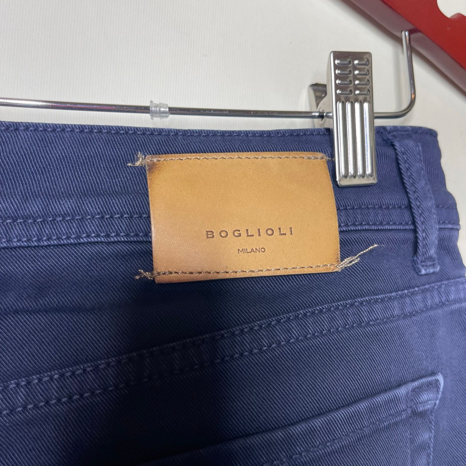 Boglioli Boglioli Men's Washed Blue Cotton 5-Pocket Pants 34x30 $460 Size US 34 / EU 50 - 5 Thumbnail