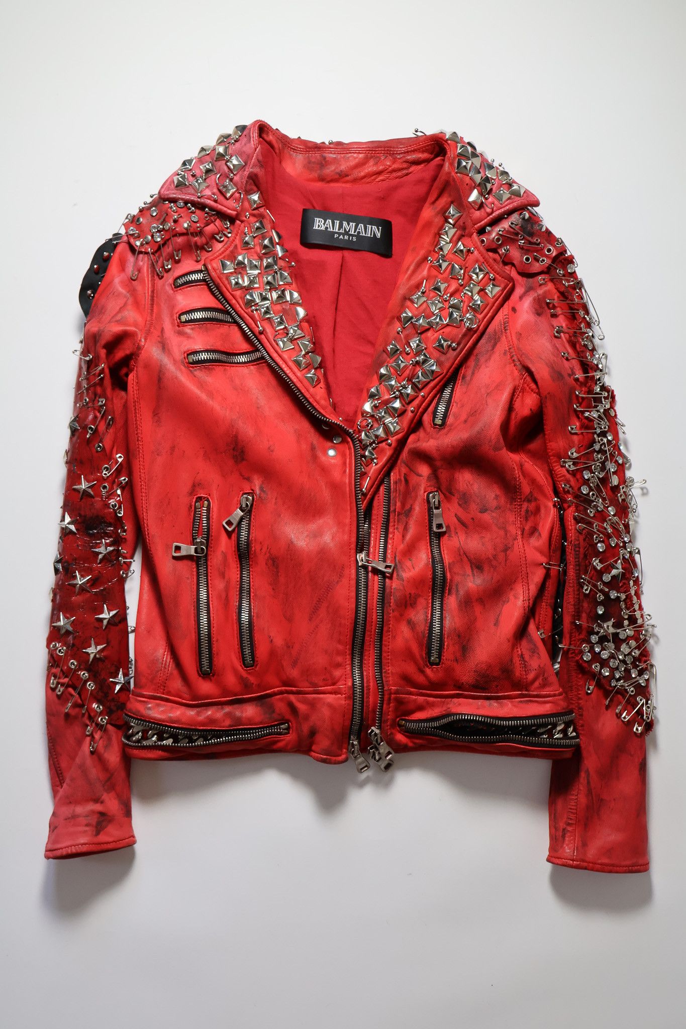 balmain SS11 チェック半袖シャツ　Decarnin サイズ38 Balmain Red & Black Plaid Western Shirt SS10 sz. 38 Small | eBay