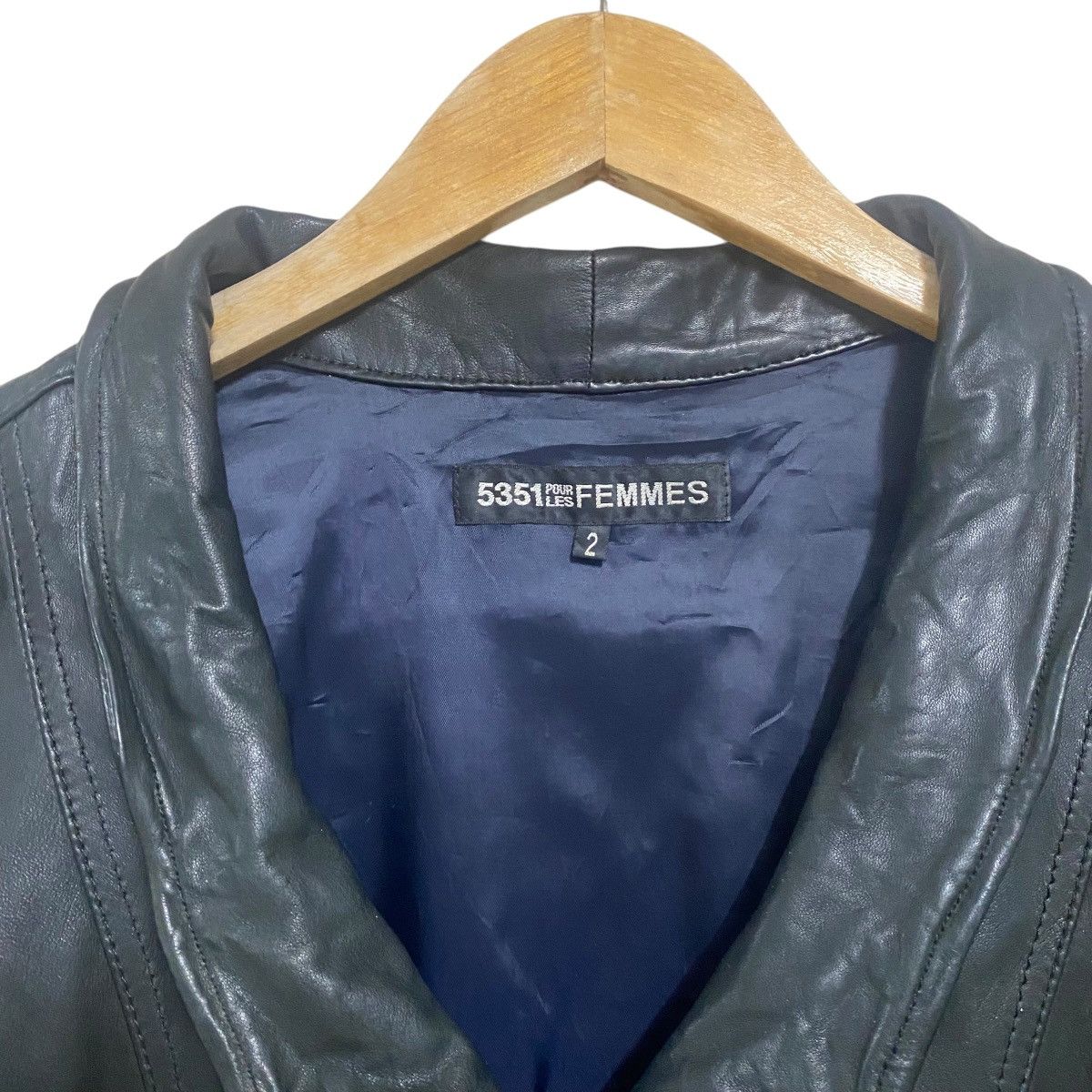 5351 POUR LES FEMMES 5351 Pour Les Femmes Lambskin Leather Jacket Size S / US 4 / IT 40 - 11 Thumbnail