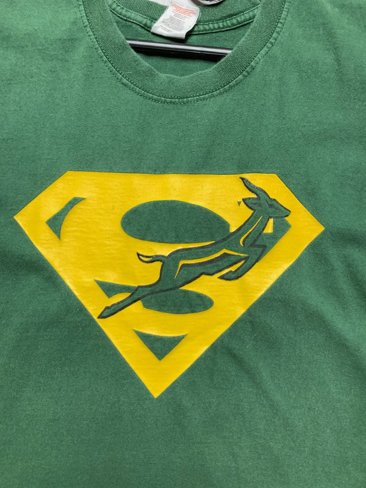Vintage Vintage South Africa rugby tee x Superman rare 2009 L green Size US L / EU 52-54 / 3 - 3 Thumbnail