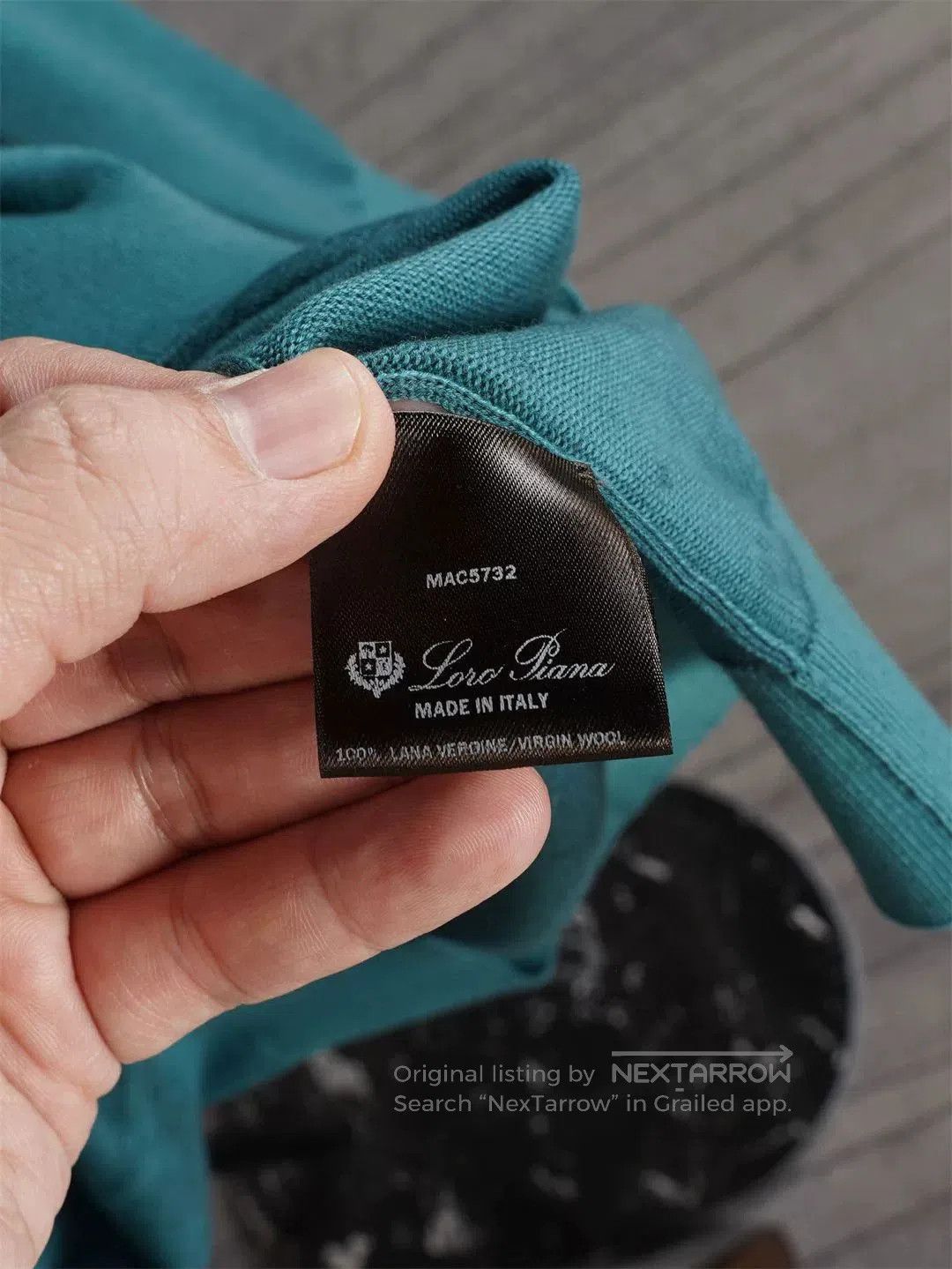 Loro Piana Loro Piana Turquoise Knit Sweater. Size US L / EU 52-54 / 3 - 8 Thumbnail