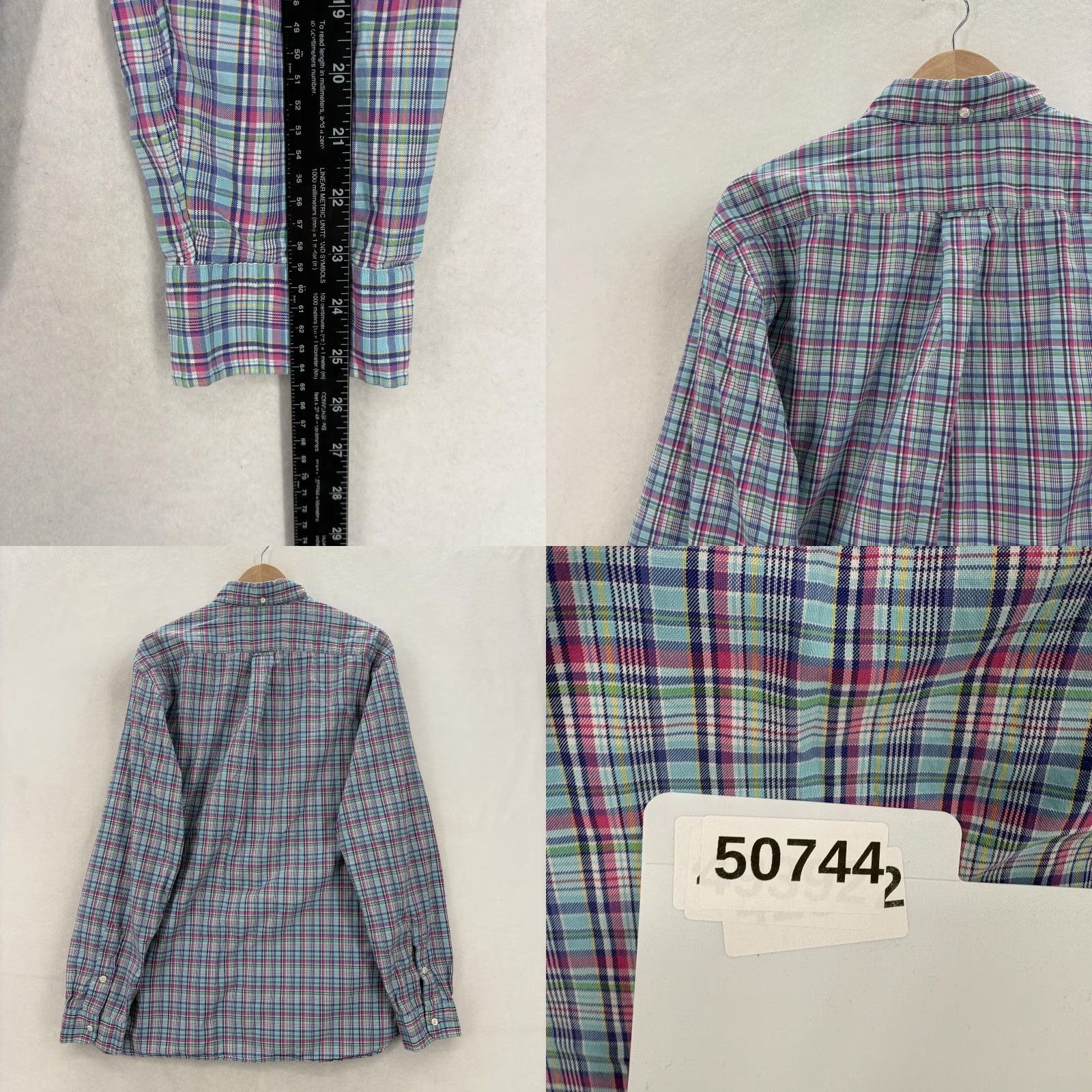 Ralph Lauren Ralph Lauren Shirt Mens XL Blue Madras Plaid Long Sleeve Button Up Classic Pony Size US XL / EU 56 / 4 - 8 Thumbnail