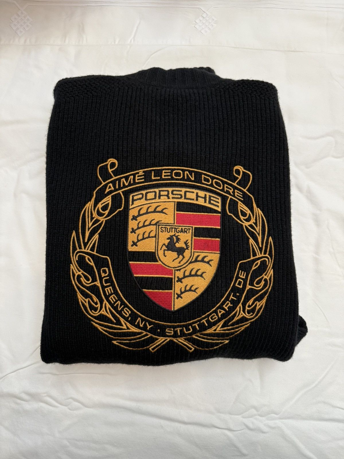 Aime Leon Dore × Porsche Design Aime Leon Dore x Porsche 993 Turbo Wreath Full-Zip Sweater Size US M / EU 48-50 / 2 - 6 Thumbnail