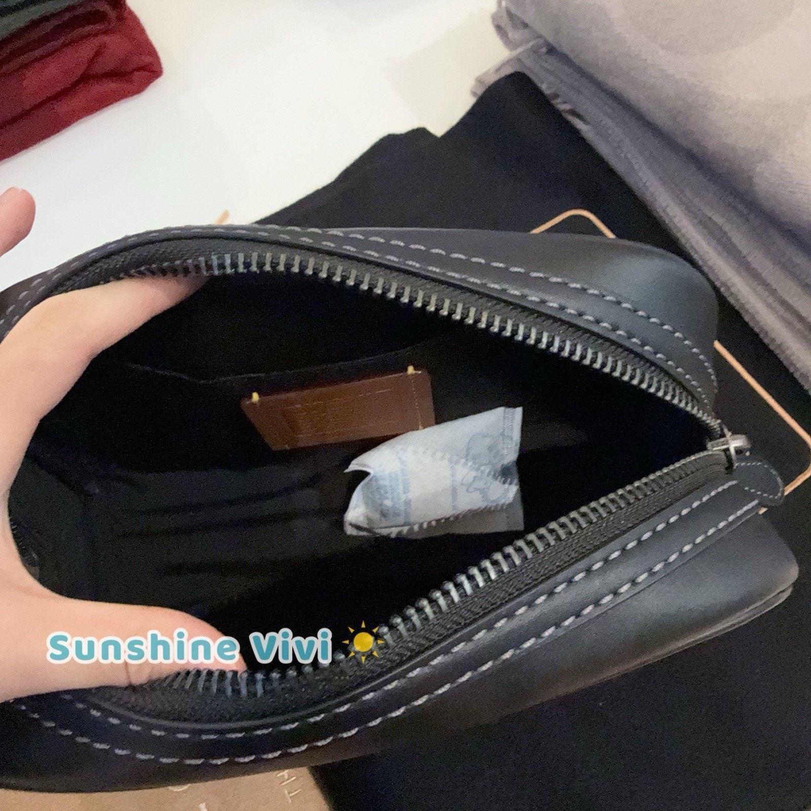 Coach NWT Coach MEN Small Travel Kit Penguin CCP95 Gunmetal/Black Size ONE SIZE - 8 Thumbnail