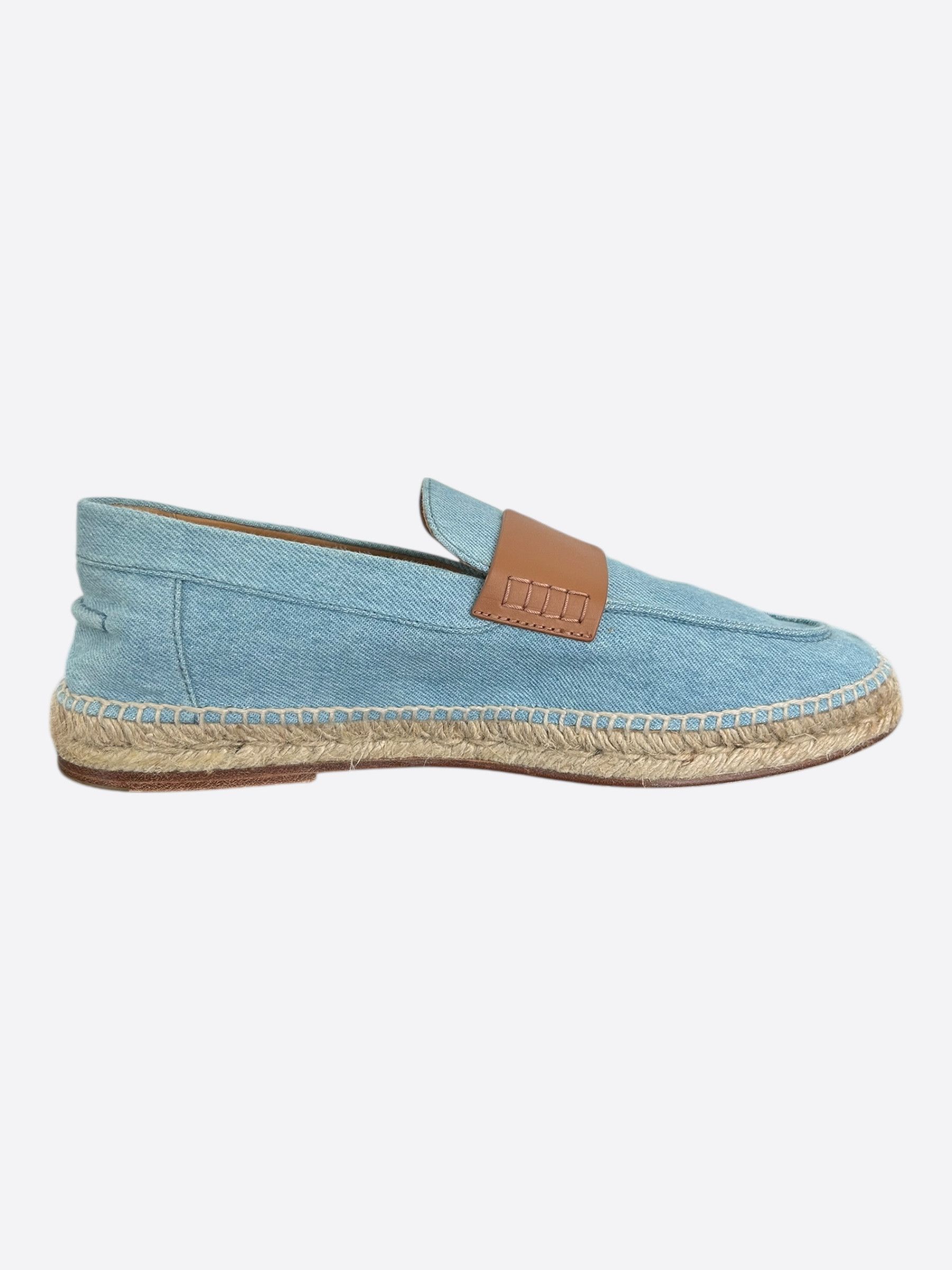 Hermes Hermes Blue & Brown Trip Espadrilles Size US 10 / EU 43 - 5 Thumbnail