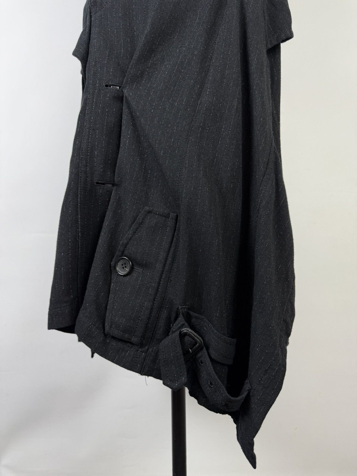 Junya Watanabe Junya Watanabe Wool Asymmetrical de-constructed trech skirt Size 30" / US 8 / IT 44 - 5 Thumbnail