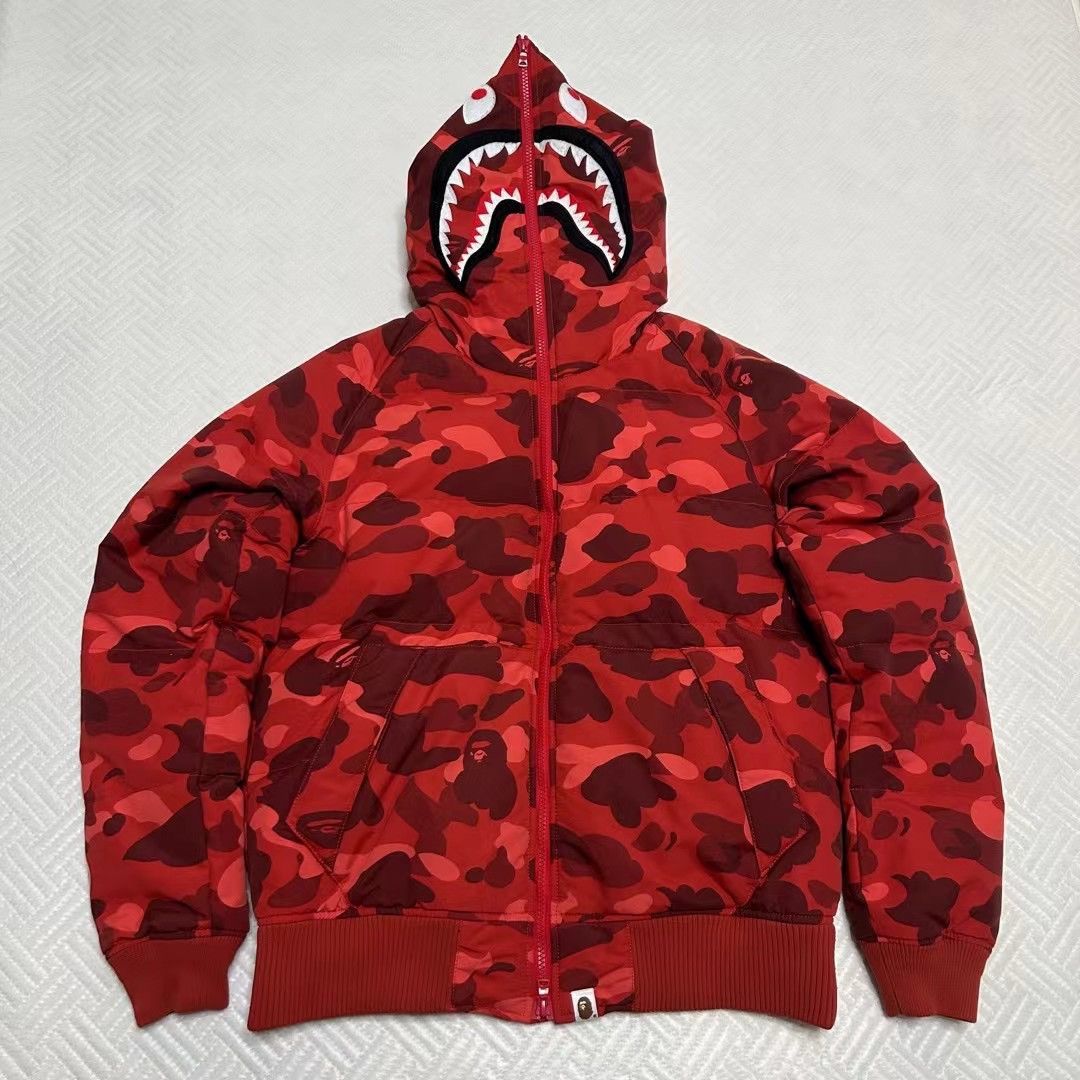 Bape COLOR CAMO SHARK DOWN JACKET Size US M / EU 48-50 / 2 - 1 Thumbnail