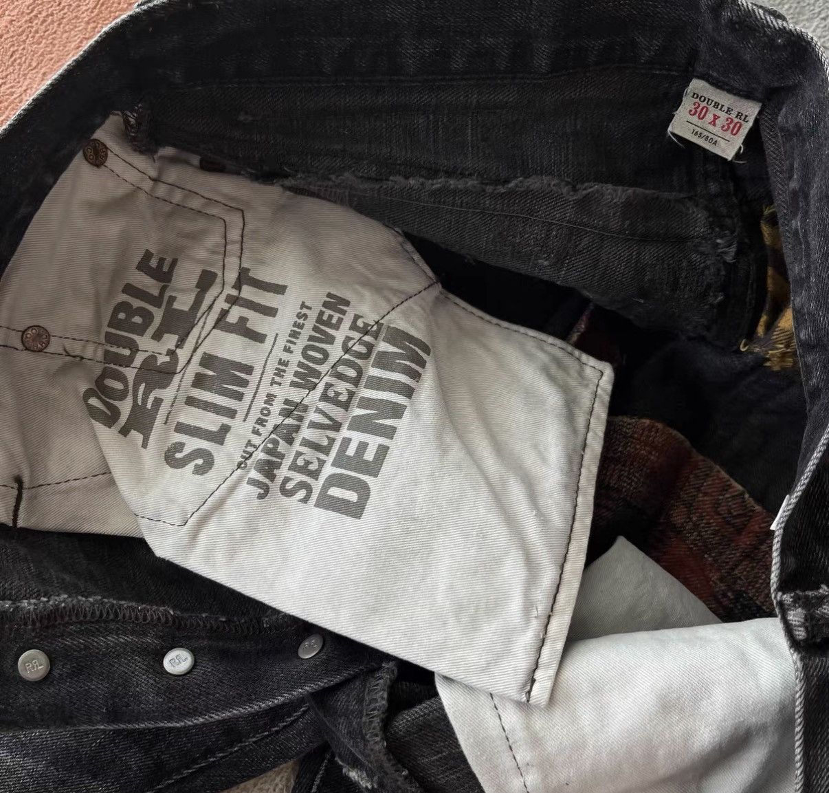 RRL Ralph Lauren RRL Distressed Patchwork Jeans - Ralph Lauren Double RL K22 Size US 30 / EU 46 - 8 Thumbnail