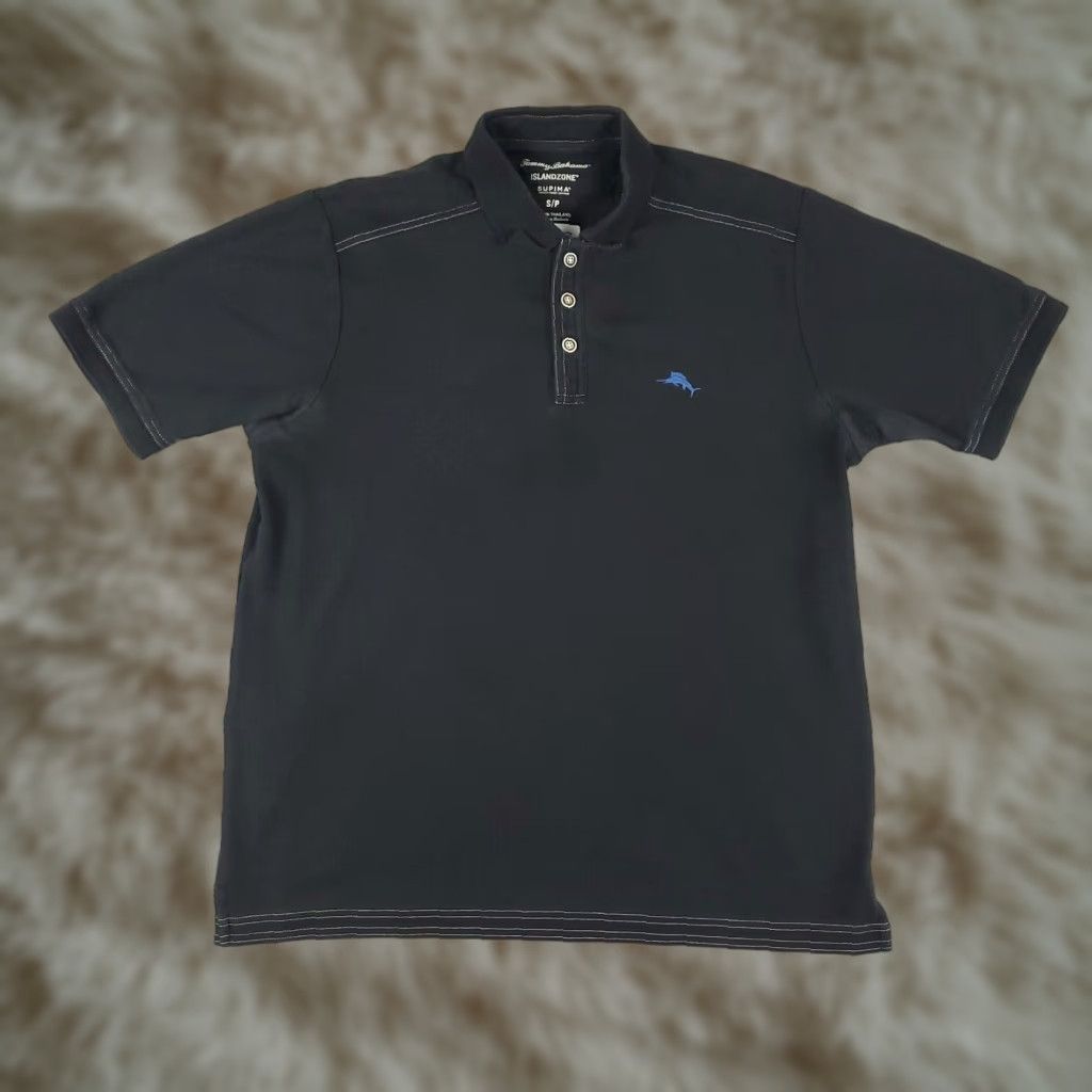 Tommy Bahama VINTAGE Tommy Bahama Polo Shirt Mens Small Black Marlin Casual Short Sleeve Polo Adult Small Black Logo Pockets Mens Size US S / EU 44-46 / 1 - 1 Thumbnail