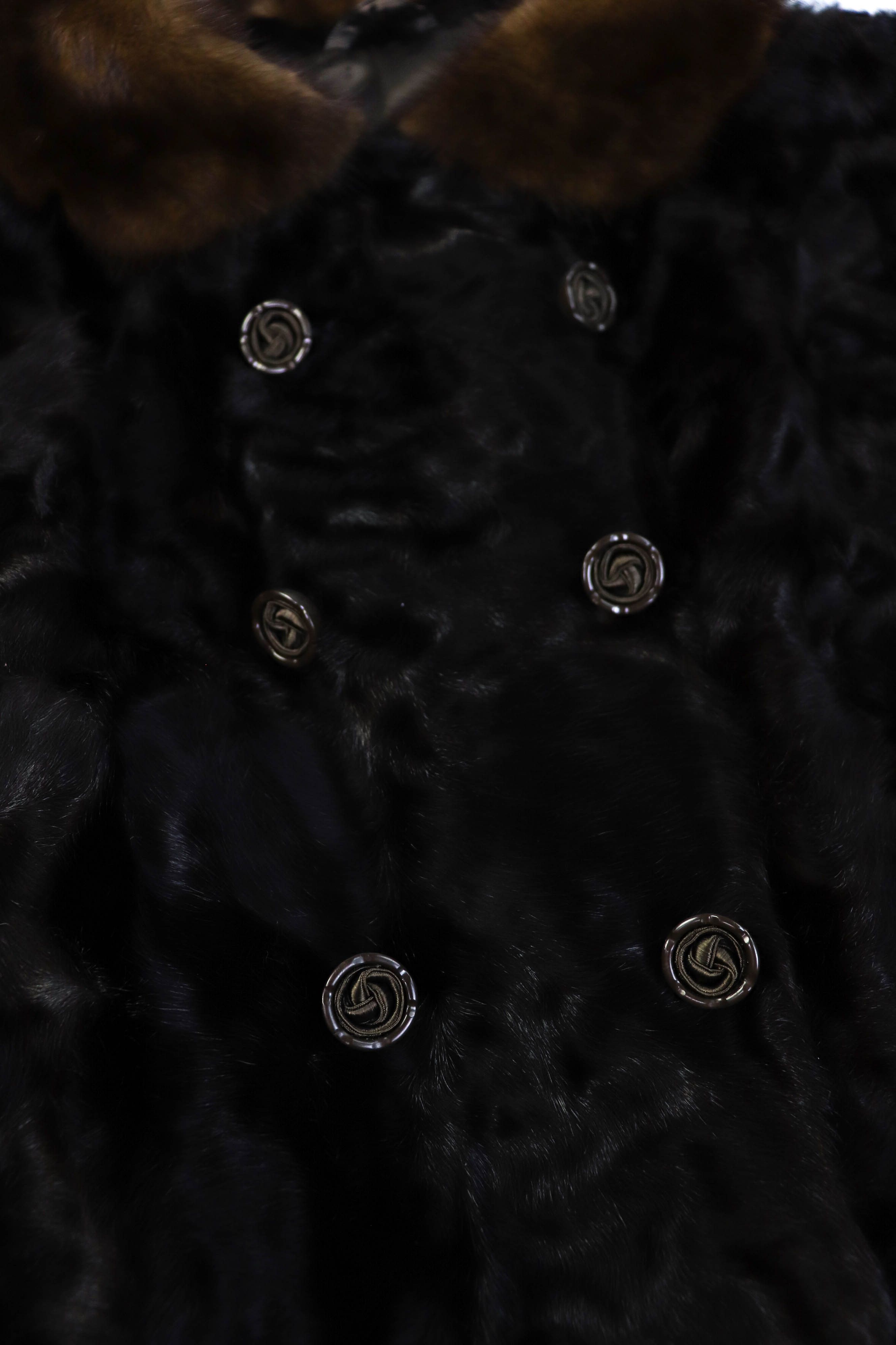 Vintage Vintage Jean Zigrand Fourrures Luxembourg Brown Fur Coat Size XL / US 12-14 / IT 48-50 - 9 Thumbnail