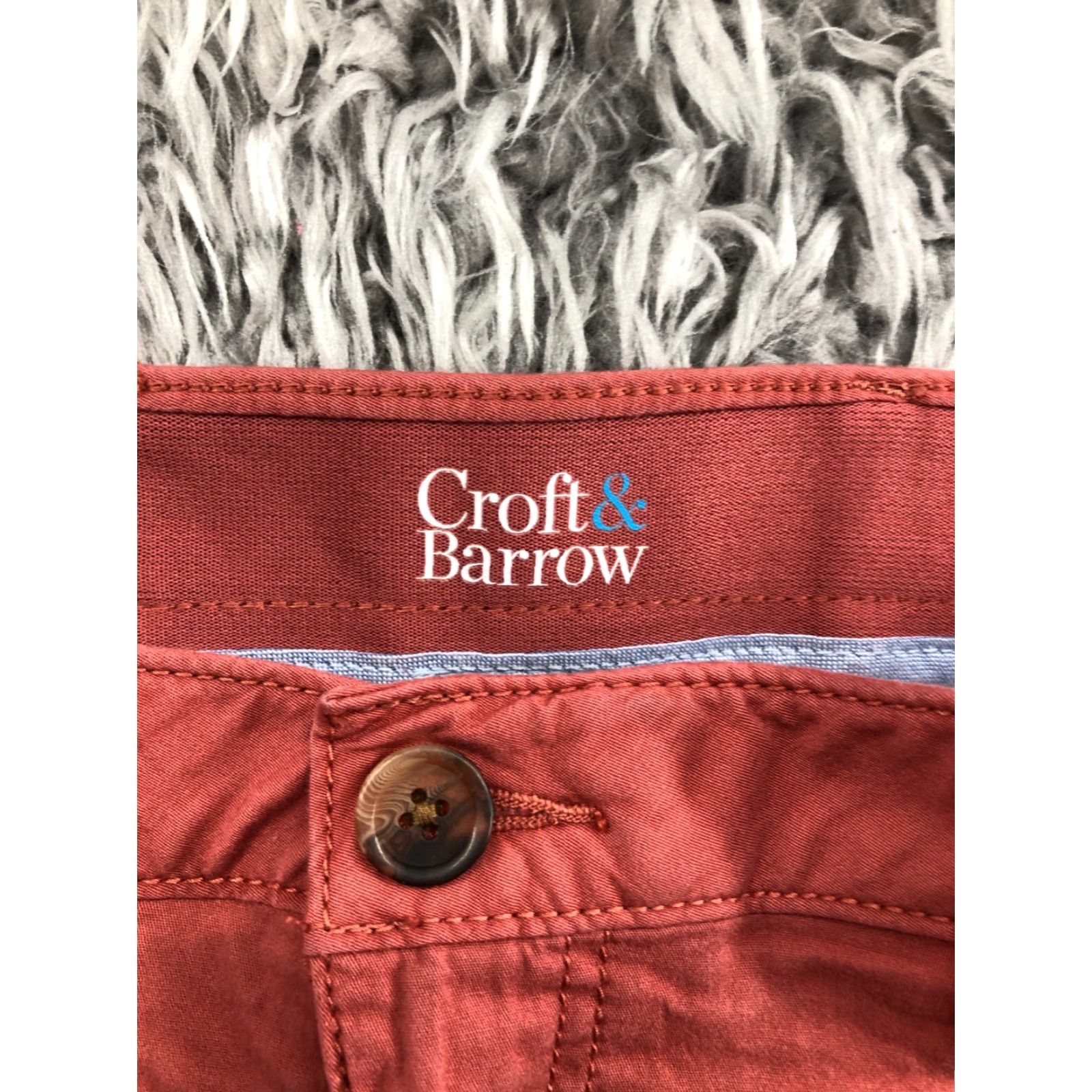 Croft & Barrow Croft & Barrow Mens Bermuda 36 Mid Blue Cotton Blend Stretch Flat Front 5-Pocket Regular Waist Size 36 Mens Size US 36 / EU 52 - 6 Thumbnail