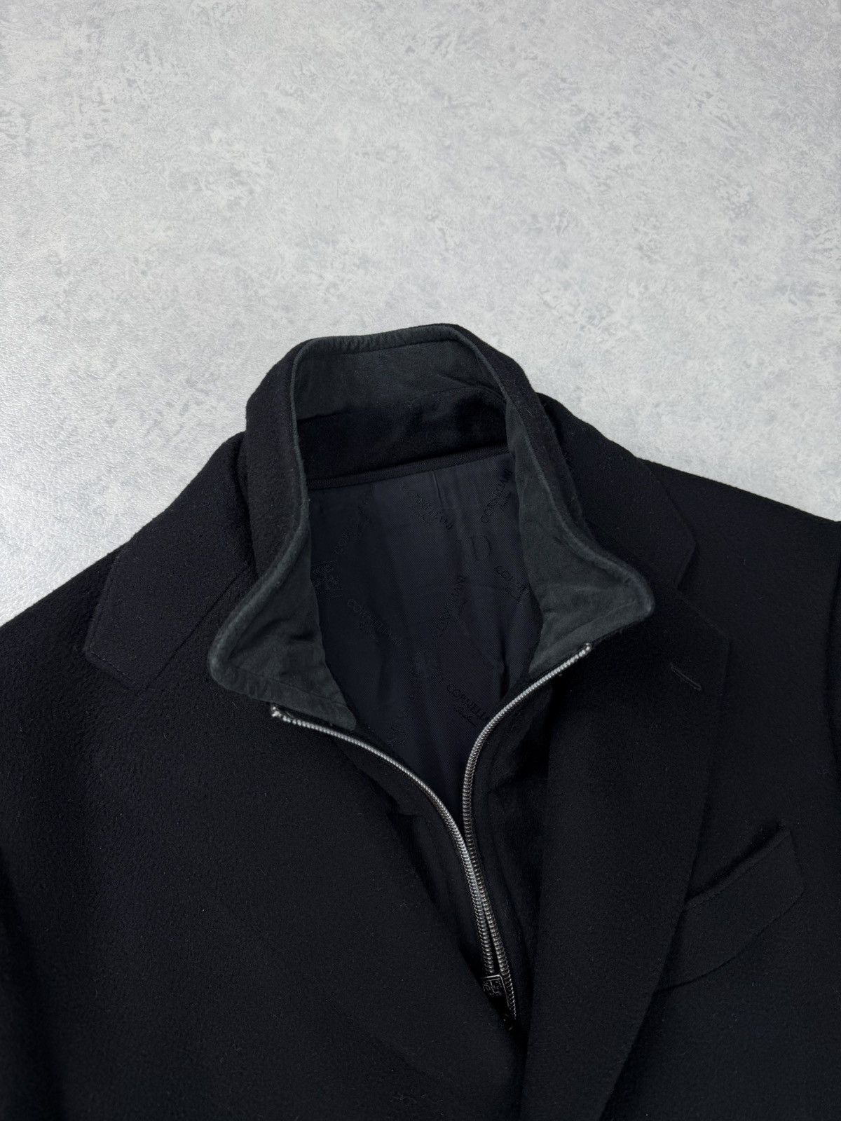 Corneliani Corneliani ID Men’s Wool Coat Jacket Black Size 48R Size US M / EU 48-50 / 2 - 6 Thumbnail