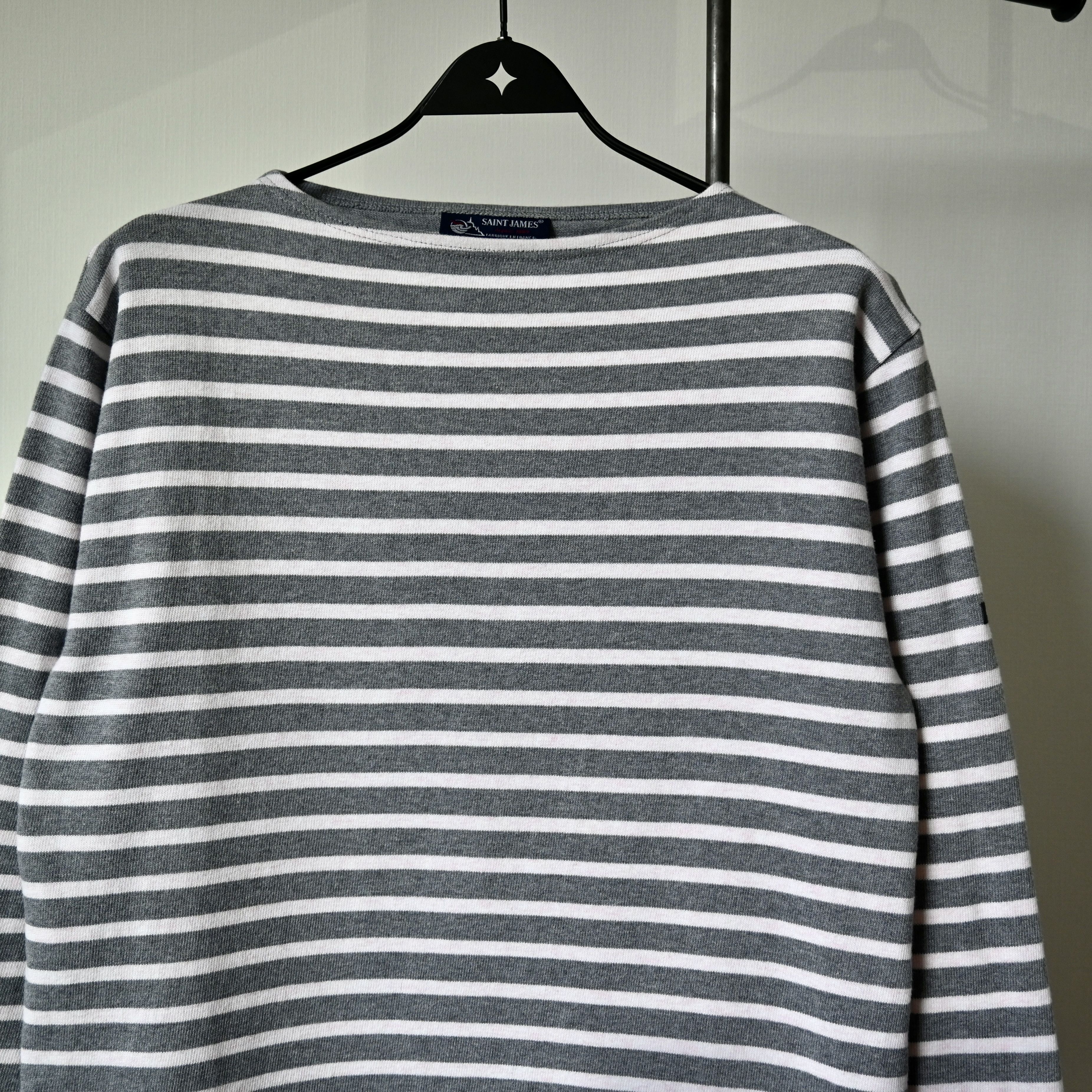 Saint James SAINT JAMES "OUESSON" heavyweight cotton breton shirt, 4/M Size US M / EU 48-50 / 2 - 4 Thumbnail