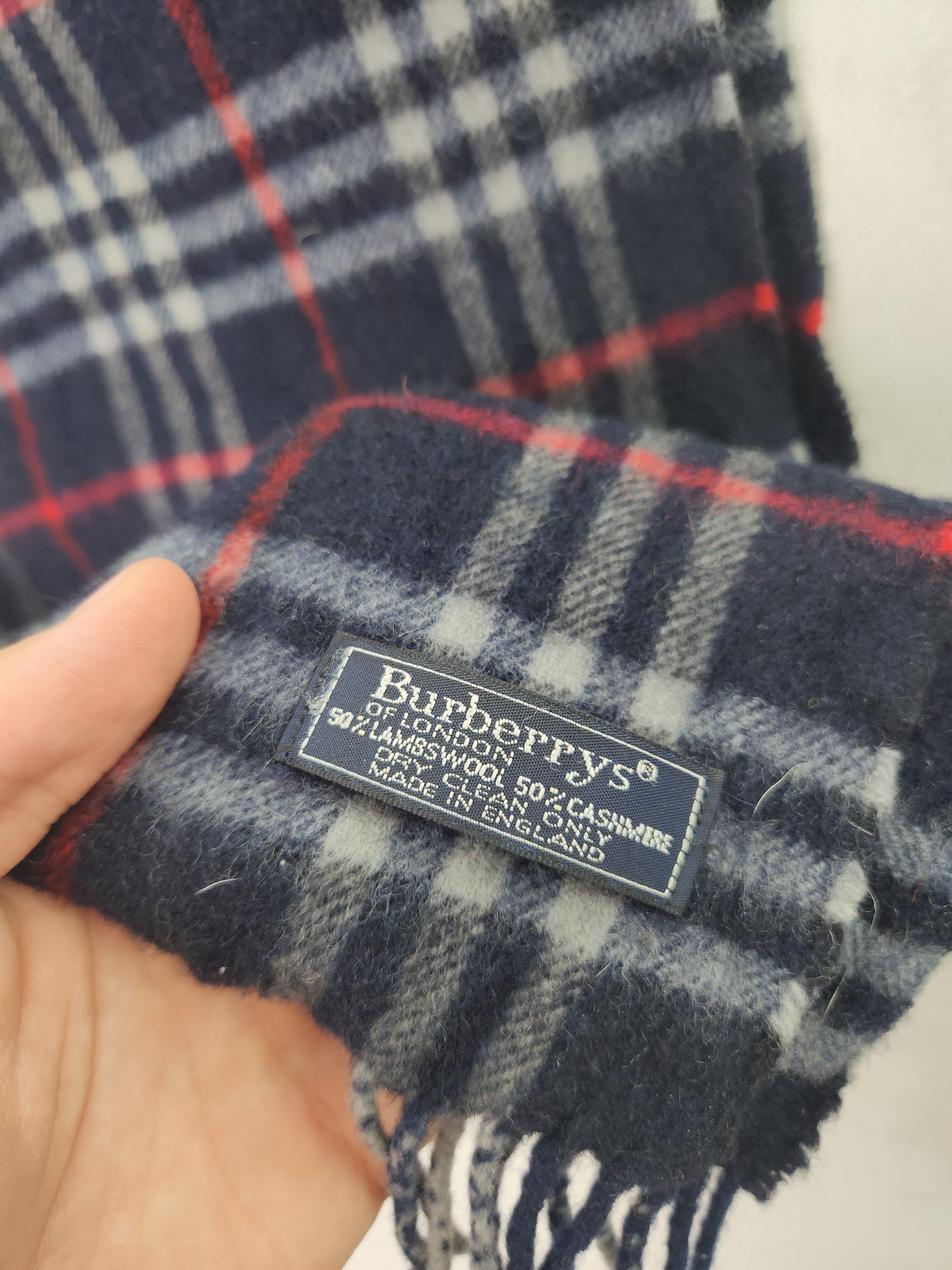 Burberry Burberrys scarf blue nova check labswool cashmere Size ONE SIZE - 6 Thumbnail