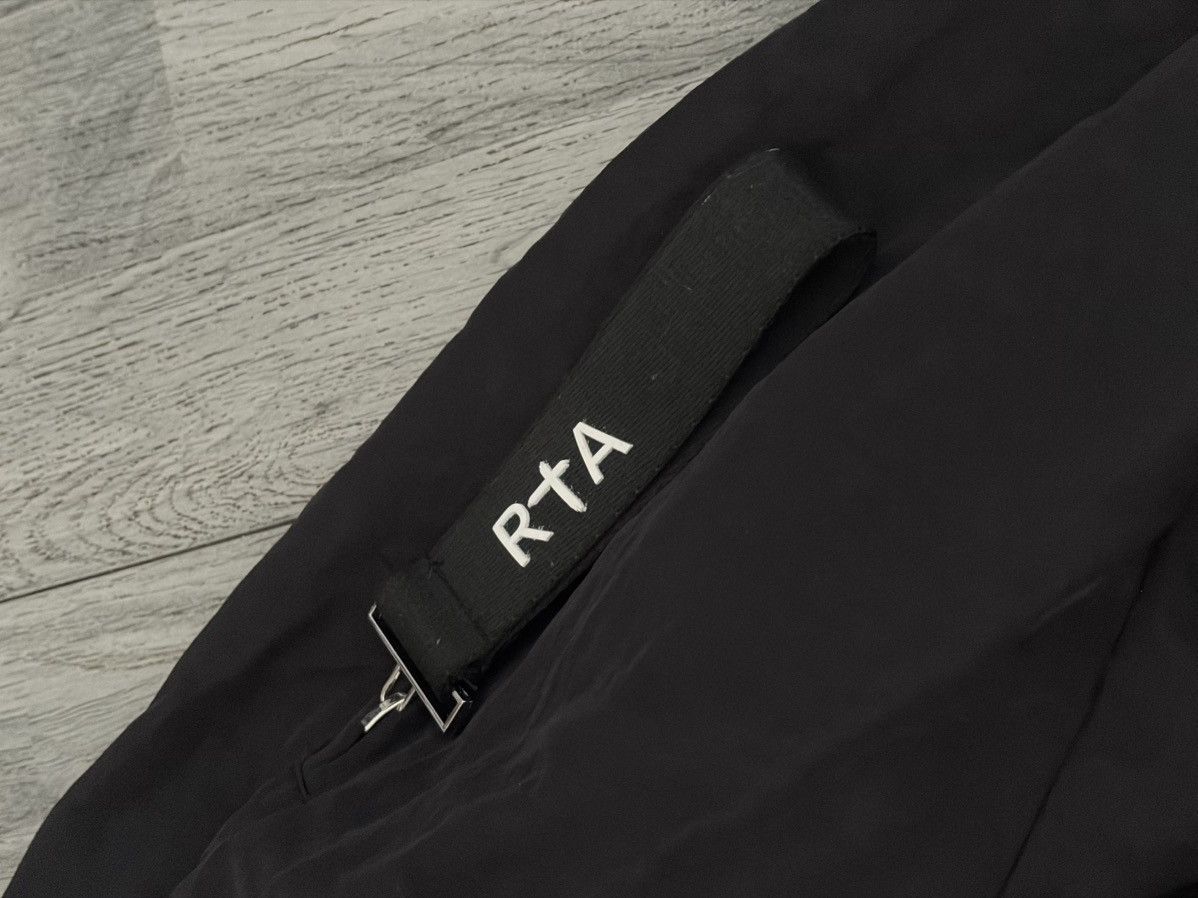 Rta RtA Black Women's Bomber Jacket with Silver Hardware NWT Size XXL / US 16-18 / IT 52-54 - 5 Thumbnail