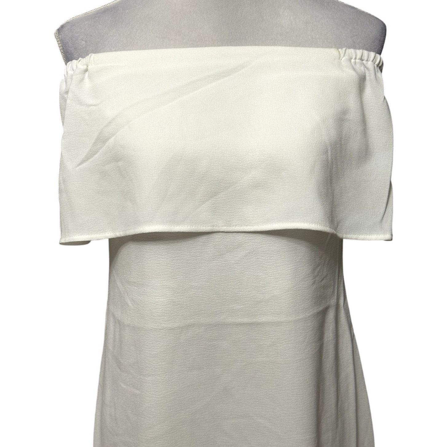 Other Charles Henry Mini Dress Ruffle Off Shoulder Ivory XS NWOT Size XS / US 0-2 / IT 36-38 - 3 Thumbnail