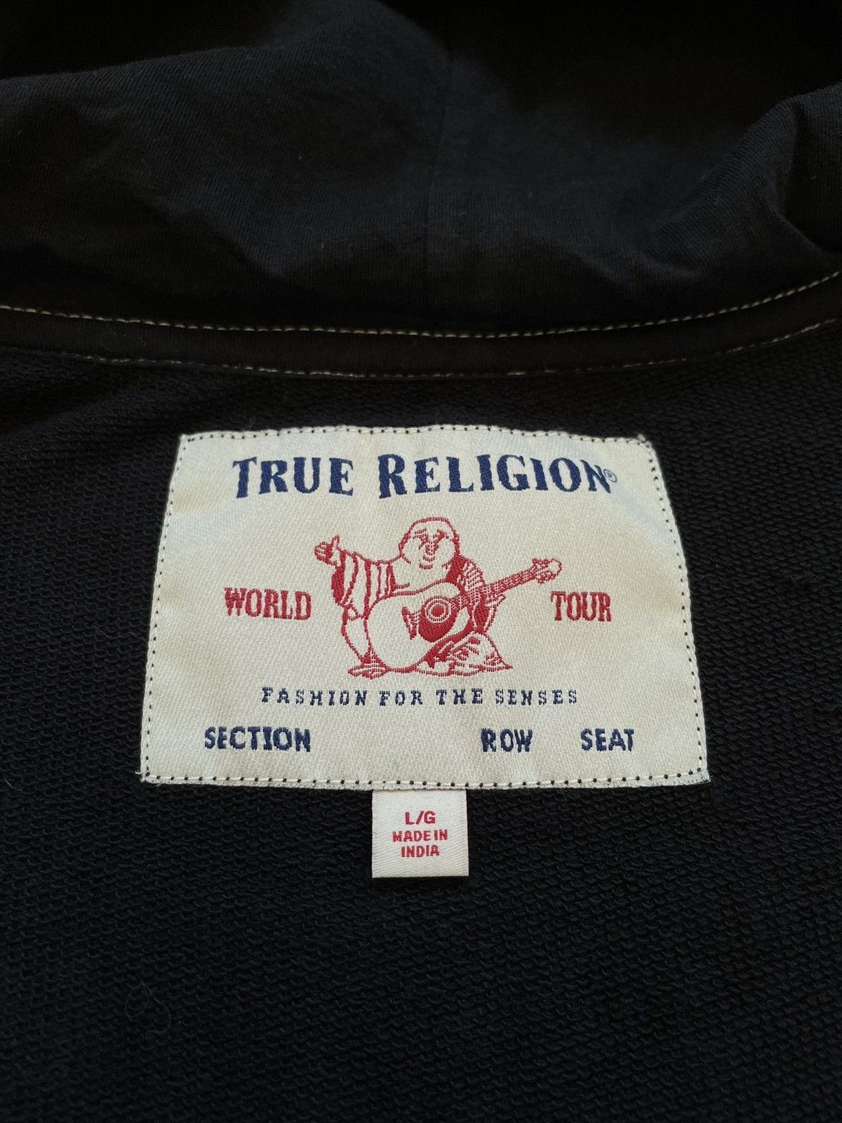Japanese Brand × True Religion × Vintage True Religion Full Zip Hoodie Big Logo World Tour Buddha Size US L / EU 52-54 / 3 - 9 Thumbnail