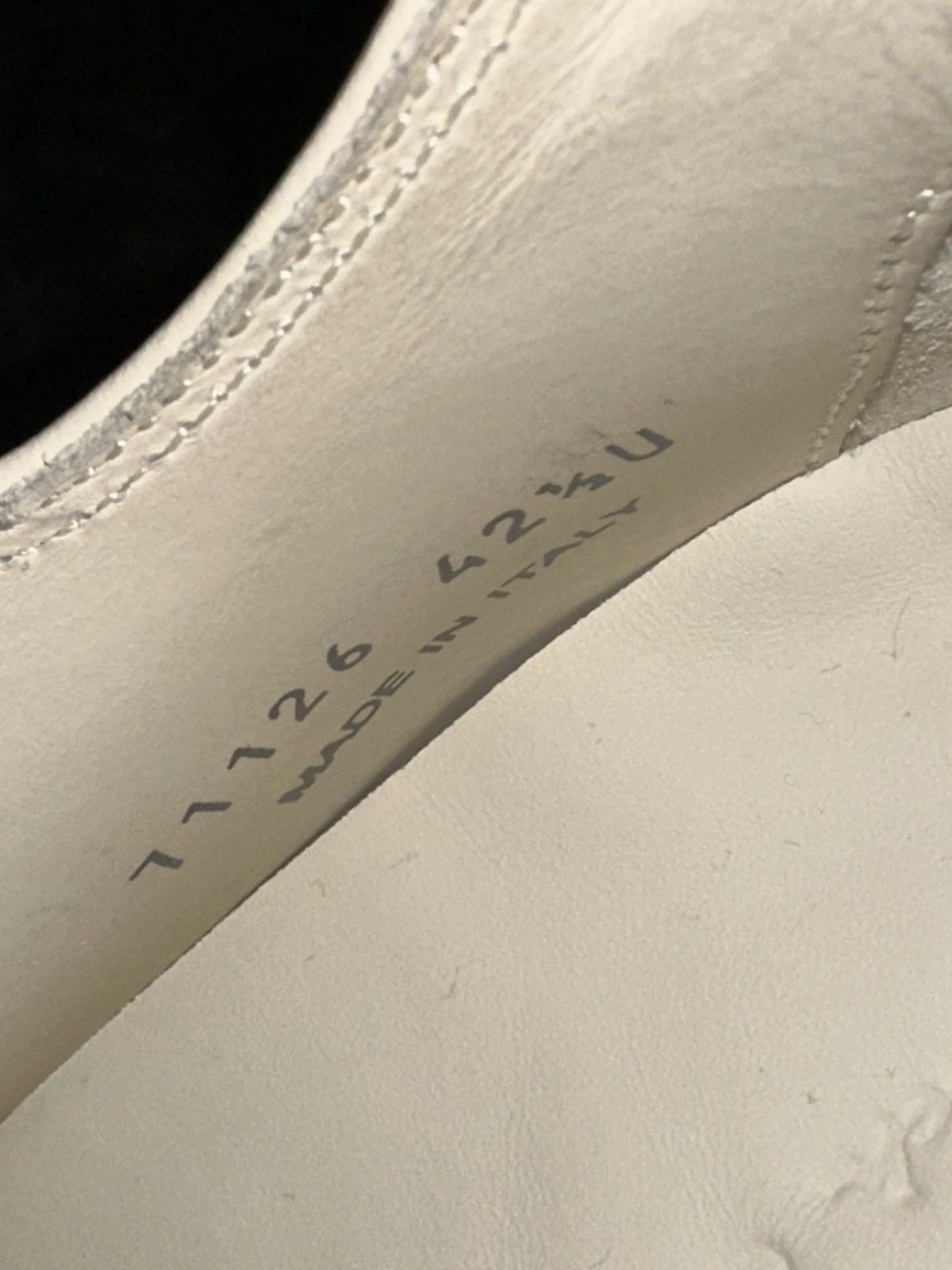 Rick Owens Rick owens leather ramones low top white milk sneakers Size US 9.5 / EU 42-43 - 13 Thumbnail