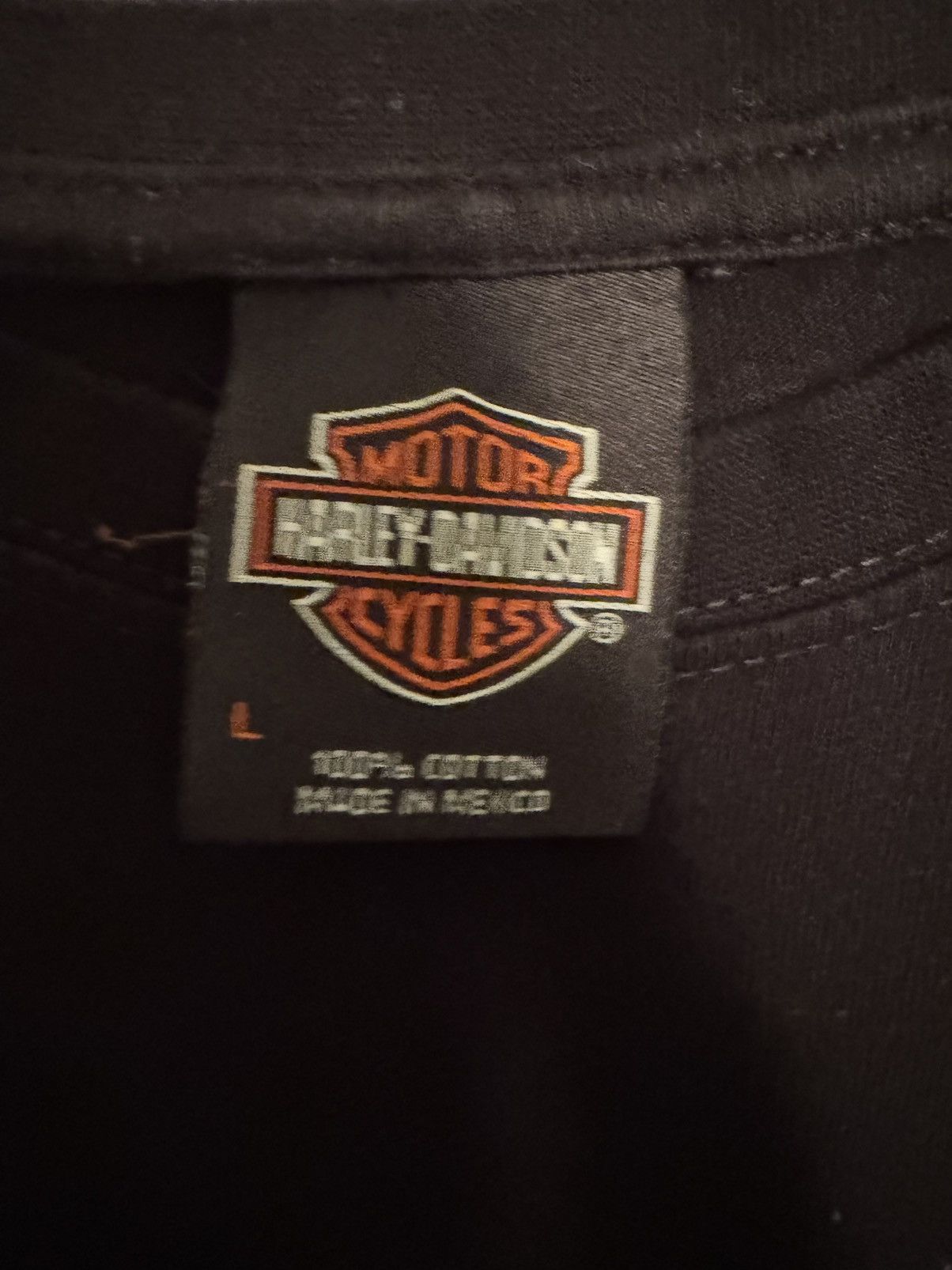 Harley Davidson × Vintage Vintage Harley Davidson Longsleeve shirt Size US L / EU 52-54 / 3 - 4 Thumbnail