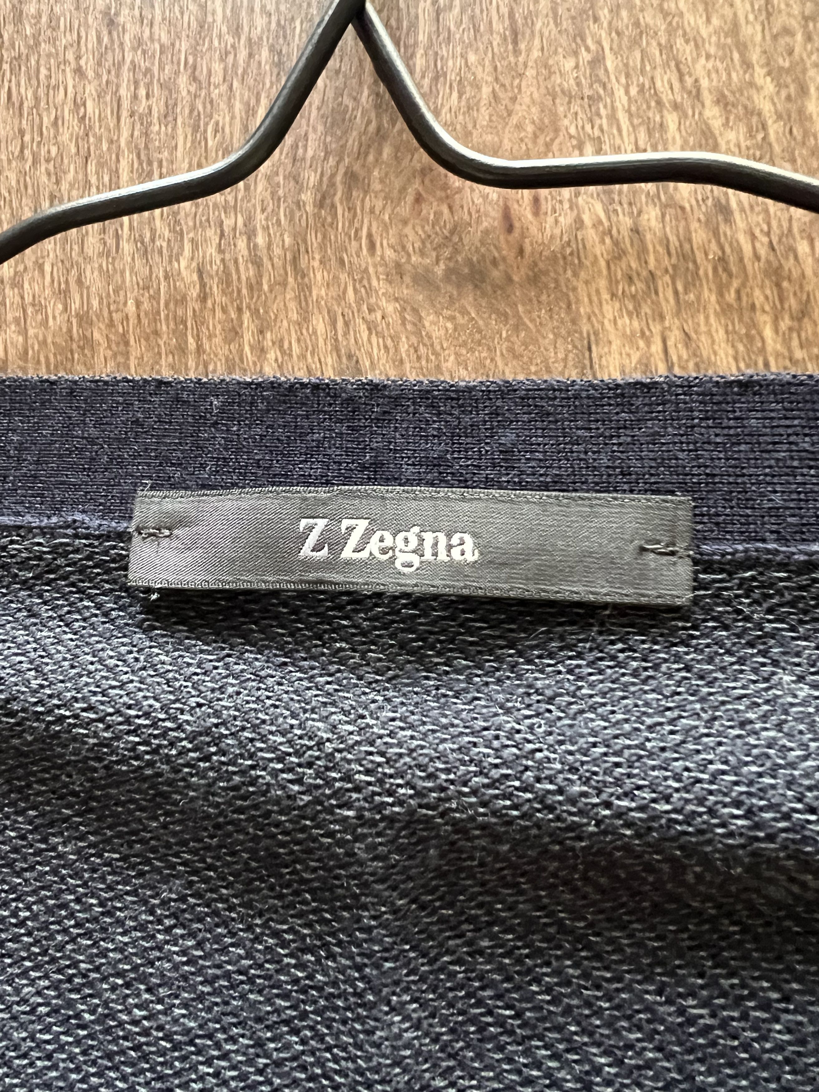 Ermenegildo Zegna Z Zegna Grey/Blue Cardigan Size US L / EU 52-54 / 3 - 3 Thumbnail