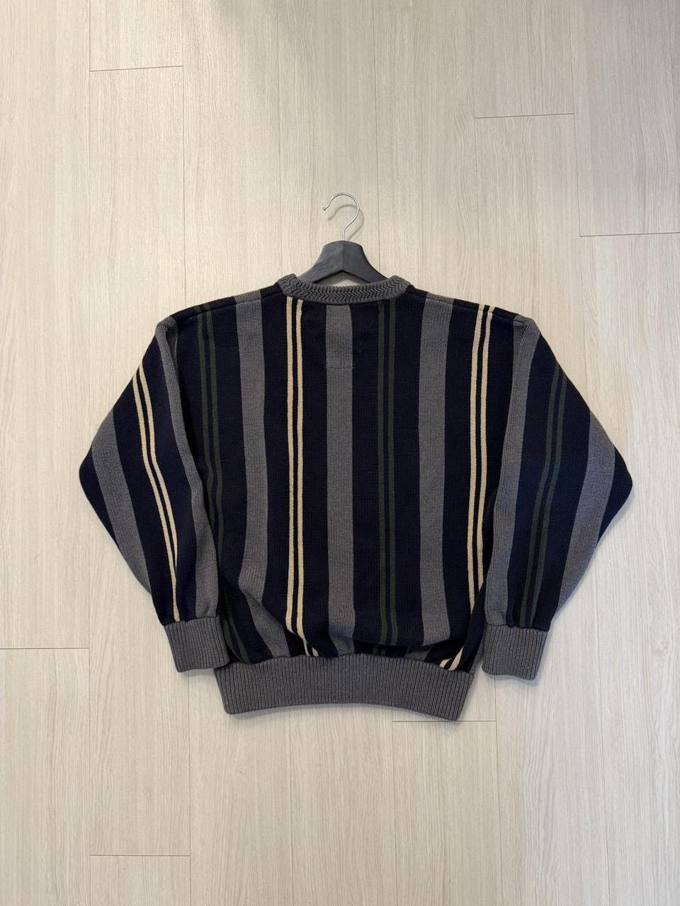 Other Woods & Gray 100% Cotton Heavyweight Striped Sweater Size US M / EU 48-50 / 2 - 2 Thumbnail