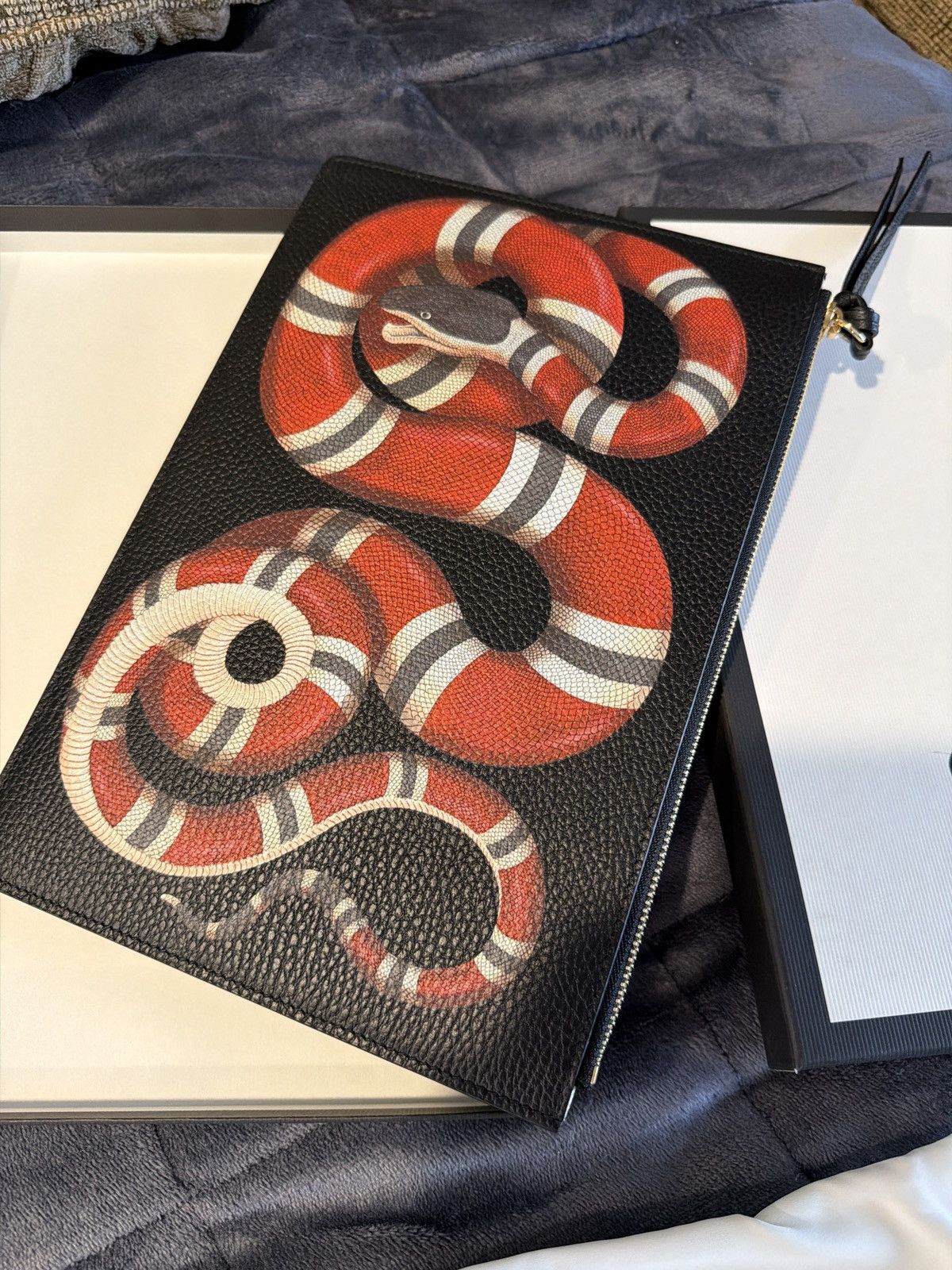 Gucci Gucci Bestiary Pouch with Kingsnake Size ONE SIZE - 6 Thumbnail