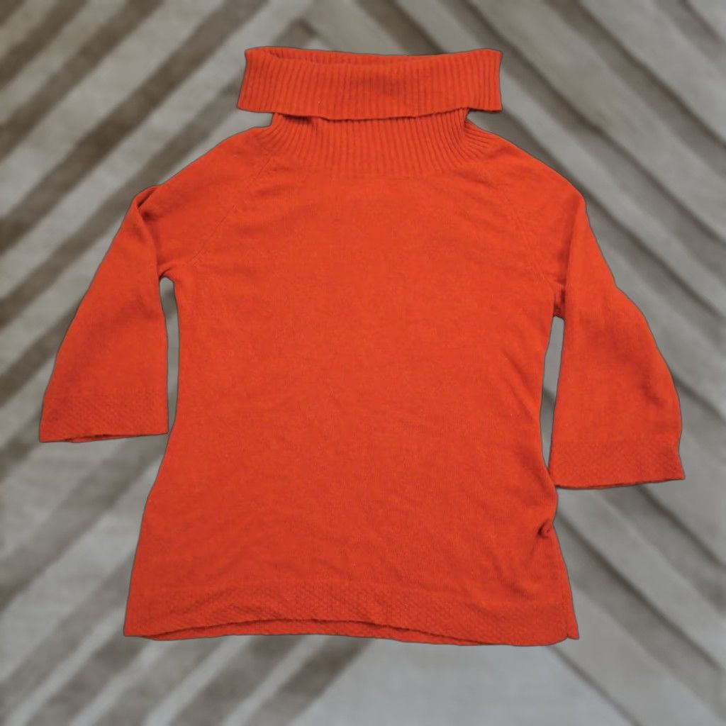 Vintage VINTAGE Marisa Christina Sweater Womens XL Orange Angora Hair Blend Turtle Neck Pullover Size XL / US 12-14 / IT 48-50 - 1 Thumbnail