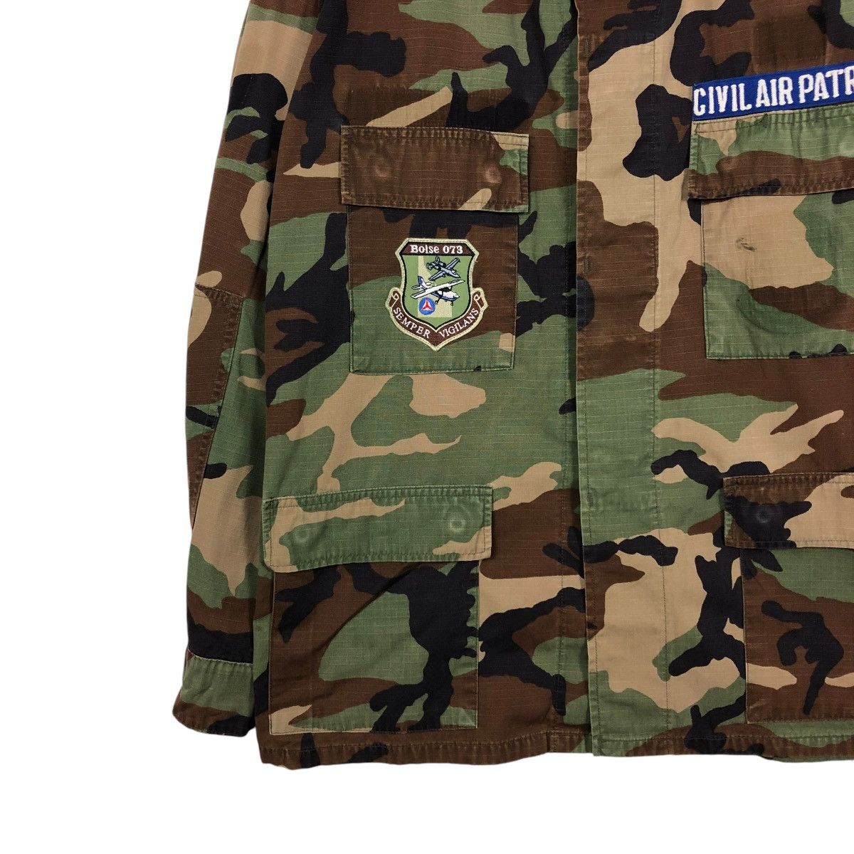 Vintage 🔥VINTAGE MILITARY CHORE JACKET CAMOUFLAGE CIVIL AIR PATROL Size US XL / EU 56 / 4 - 6 Thumbnail