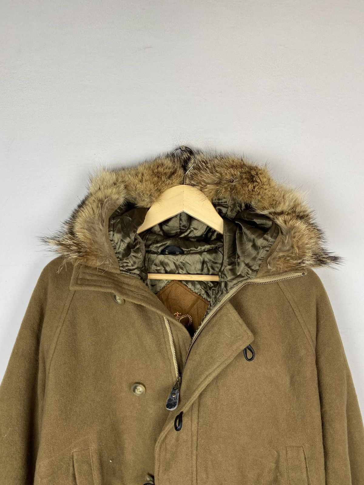 Japanese Brand VINTAGE ALFIE WOOLEN BOMBER MINK FUR Size US L / EU 52-54 / 3 - 6 Thumbnail