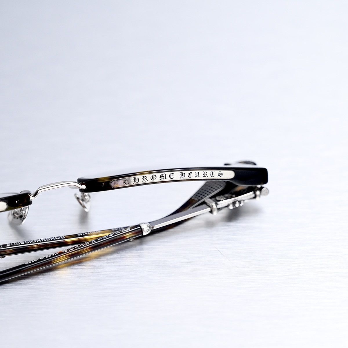 Chrome Hearts CHROME HEARTS BONENNOISSEUR II DTT SHINY SILVER GLASSES Size ONE SIZE - 10 Thumbnail