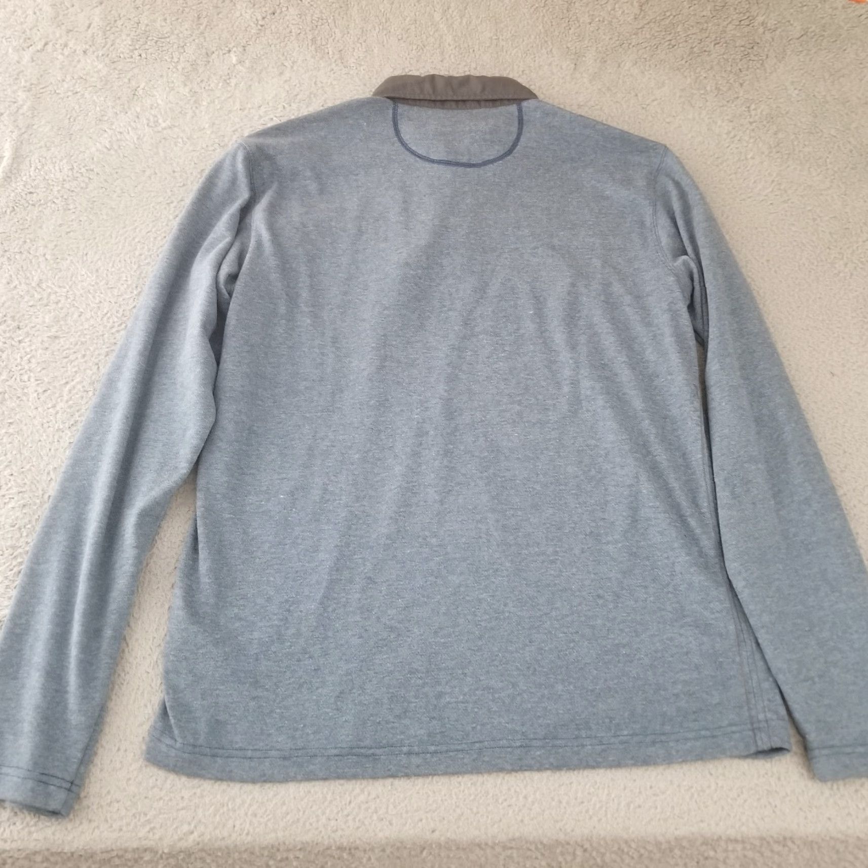 ExOfficio ExOfficio Shirt Mens Large Heather Blue Outdoor Performance Golf Casual Size US L / EU 52-54 / 3 - 6 Thumbnail