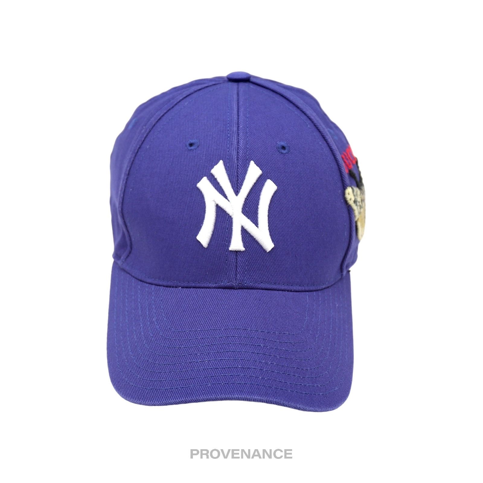 Gucci 🔴 Gucci x NY Yankees Embroidered Hat Cap - Blue with Moth Size ONE SIZE - 2 Thumbnail
