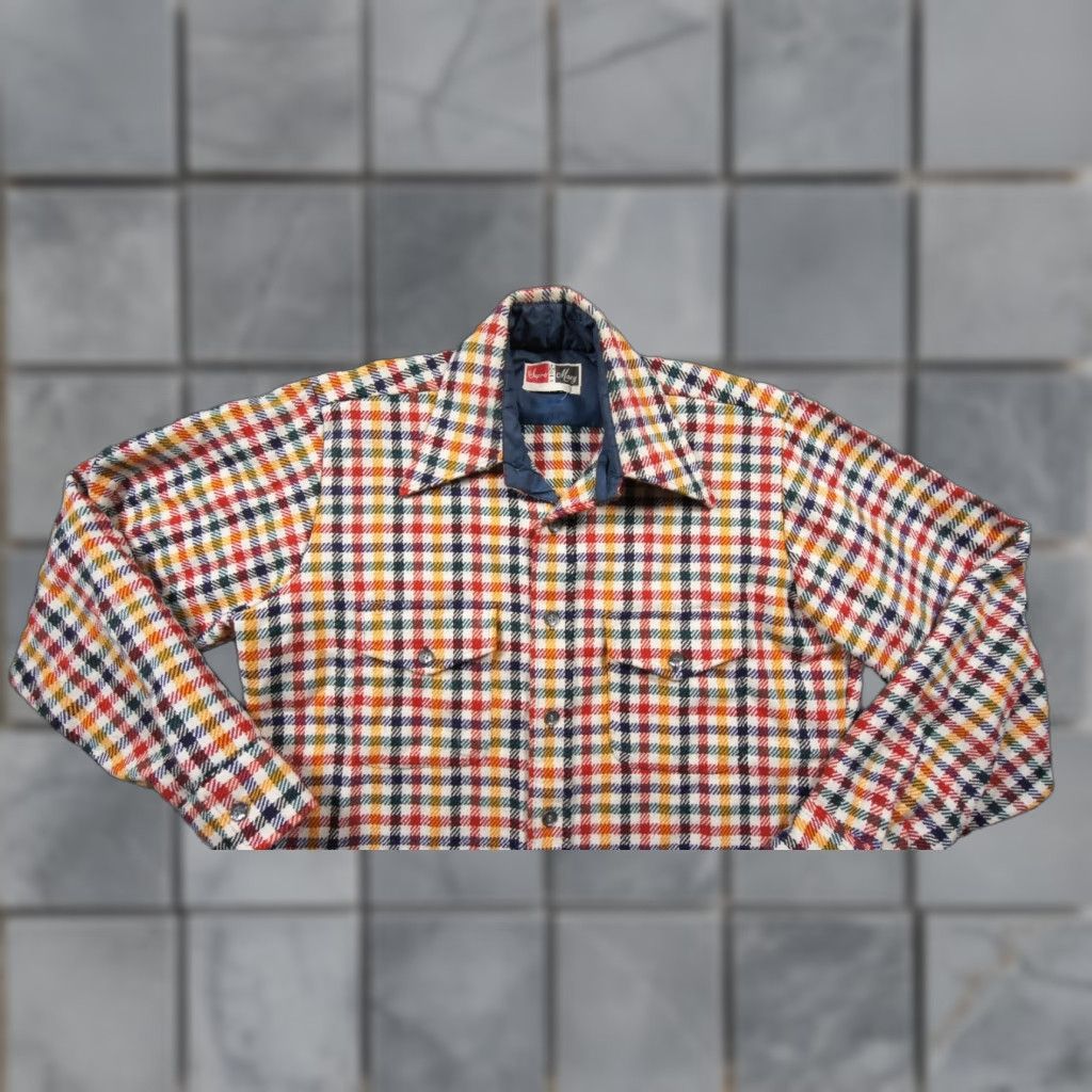 Vintage Vintage Supre Macy Shirt Mens Medium Flannel Button-Down Houndstooth Collared Shirt Size US M / EU 48-50 / 2 - 1 Thumbnail