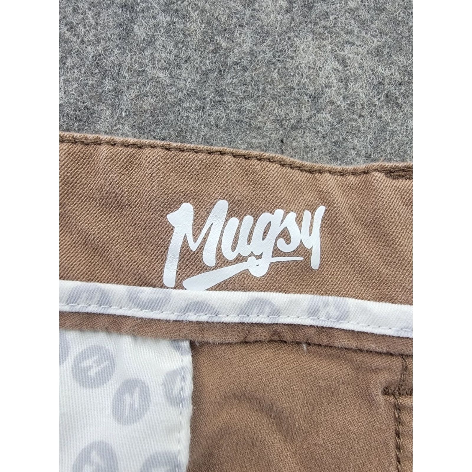 Vintage Mugsy Belmonts Pants Mens 40x30 Brown Stretch Casual Chino Pant Shirt? Size US 40 / EU 56 - 3 Thumbnail
