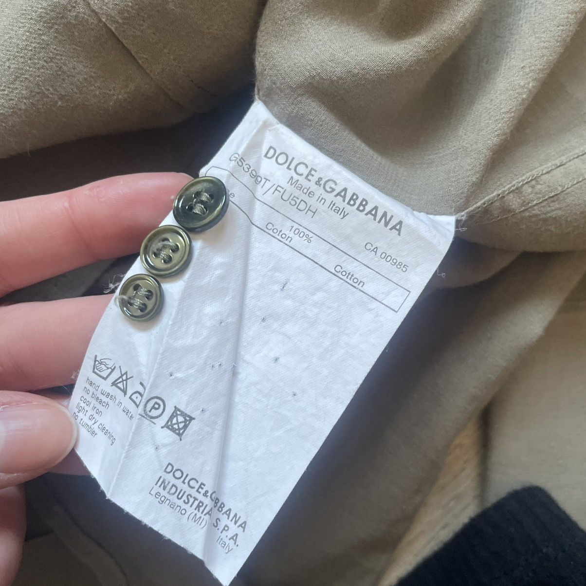 Dolce & Gabbana Dolce and Gabbana Vintage Archive Military Cargo Shirt Size US L / EU 52-54 / 3 - 6 Thumbnail