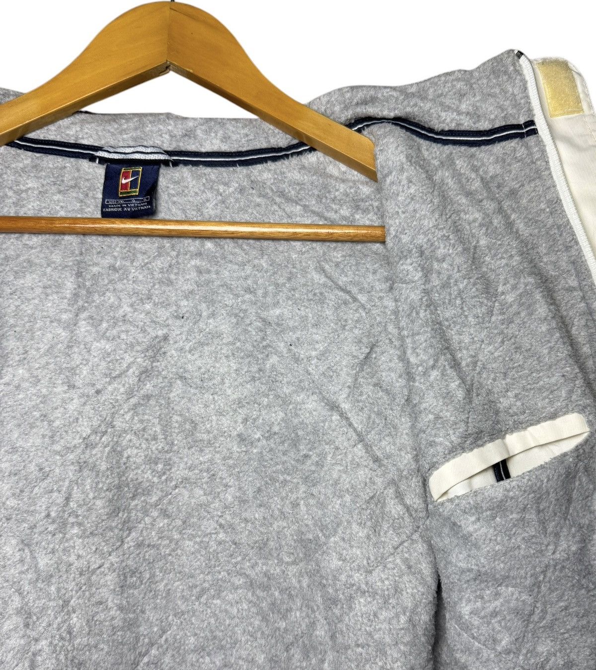 Nike × Vintage Vintage Nike Tennis Court Swoosh Parka Jacket Size L / US 10 / IT 46 - 11 Thumbnail