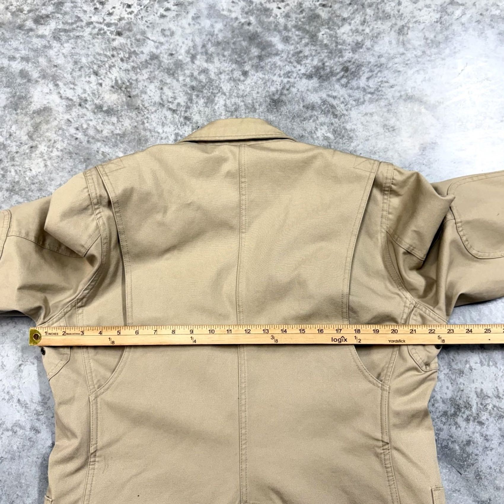 Duluth Trading Company Duluth Trading Co Blazer Mens Medium Beige Canvas Sport Coat Jacket Size 40R - 5 Thumbnail