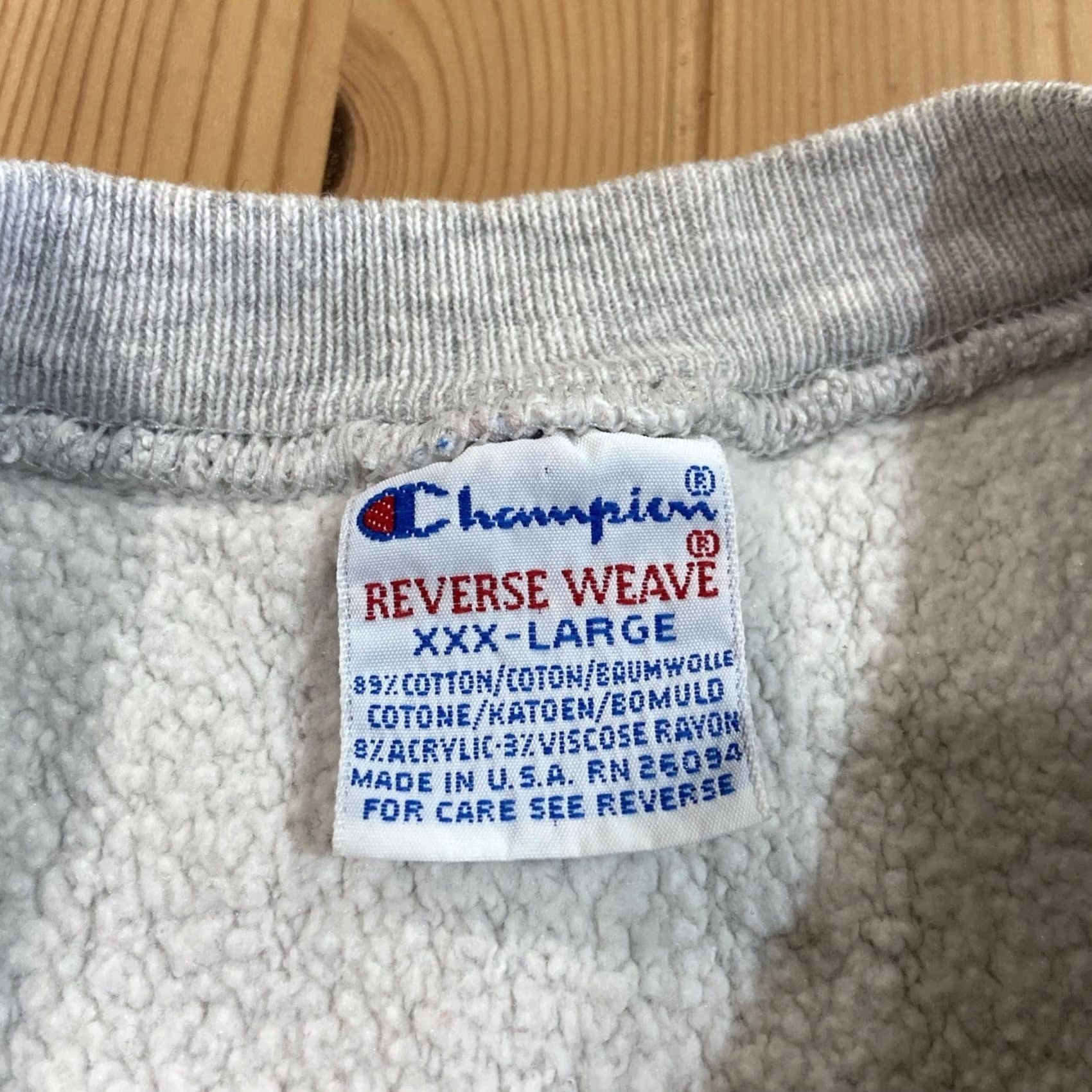 Champion VINTAGE Champion REVERSE WEAVE Michigan Sweater Shirt 1990s 3XL Grey Mens Size US XXL / EU 58 / 5 - 3 Thumbnail