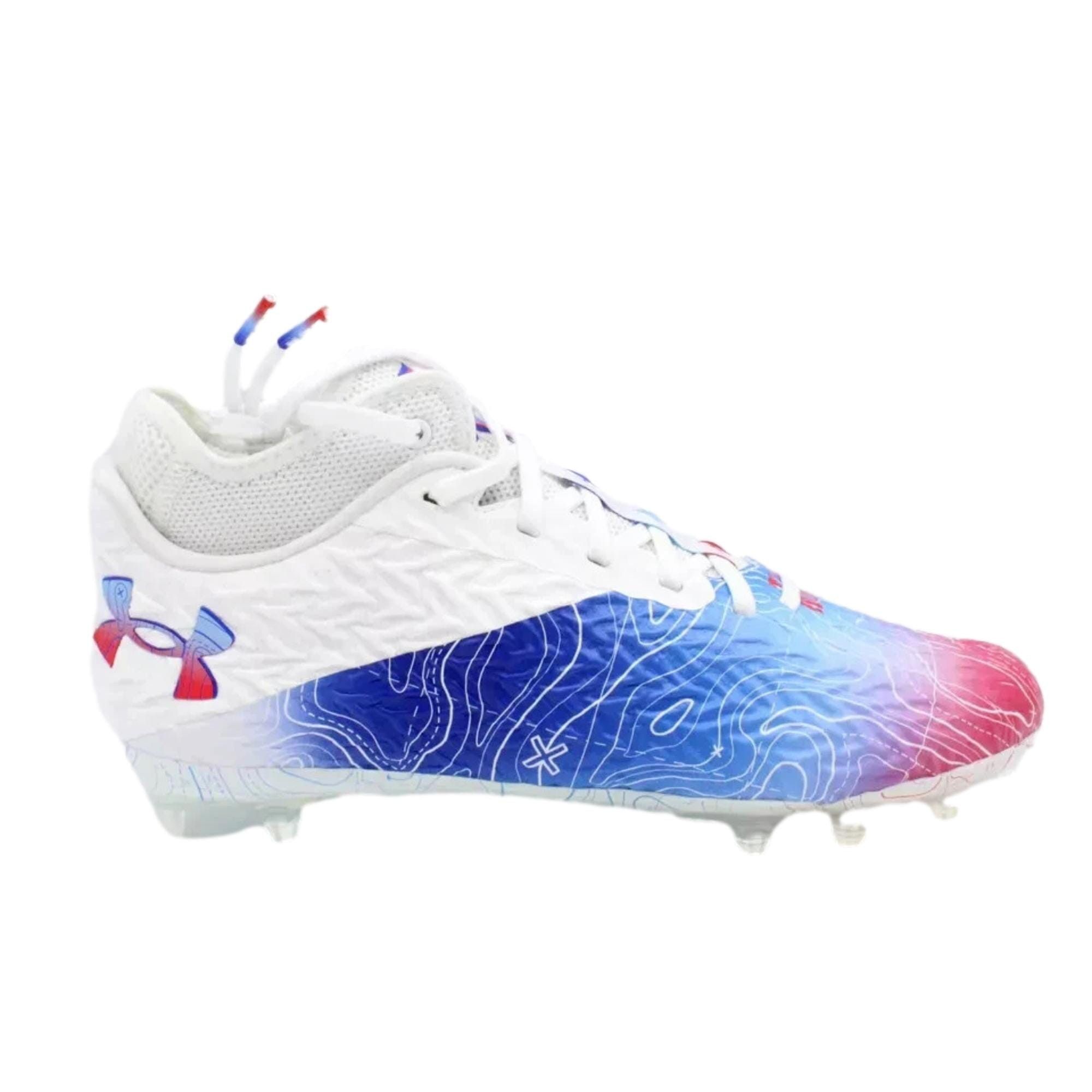 Under Armour Spotlight Clone 4 MC TX White / Blue 3027295-100 Size US 11.5 / EU 44-45 - 1 Thumbnail