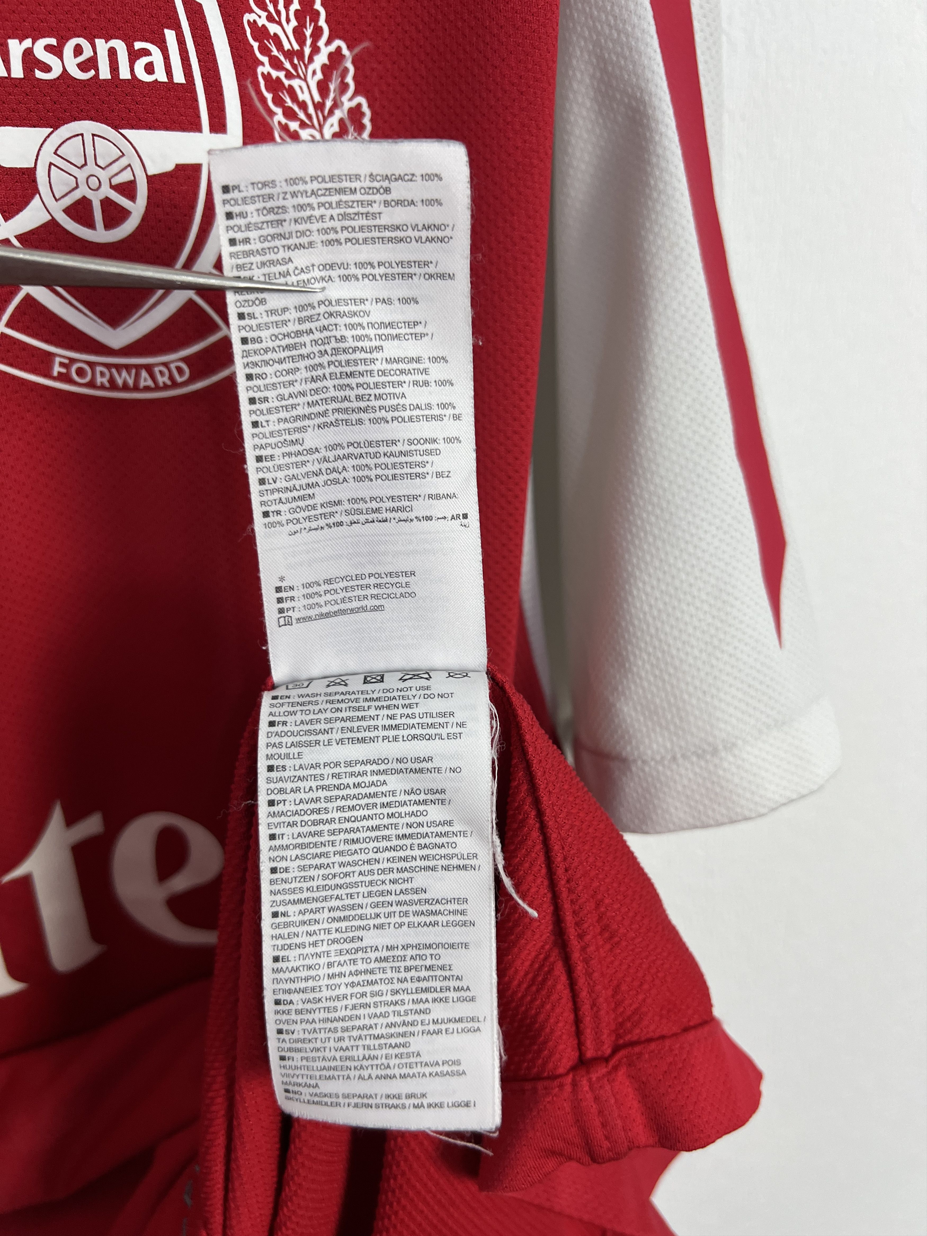 Nike Arsenal Home football shirt 2011 Soccer Nike Gunners 3XL Size US XXL / EU 58 / 5 - 12 Thumbnail