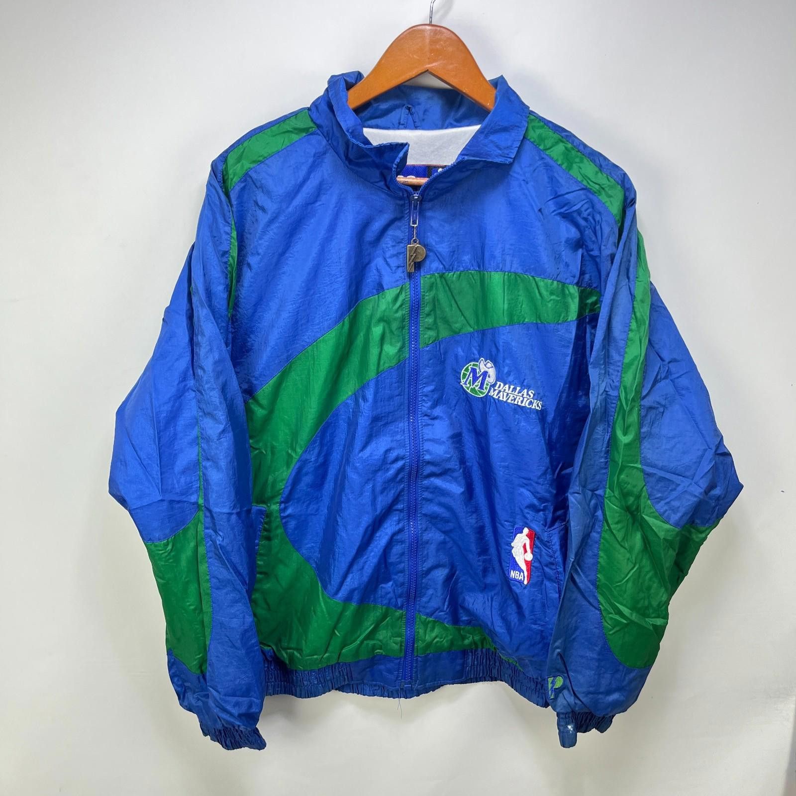 Pro Player Vintage Dallas Mavericks NBA Windbreaker Jacket Medium Size ONE SIZE - 1 Thumbnail